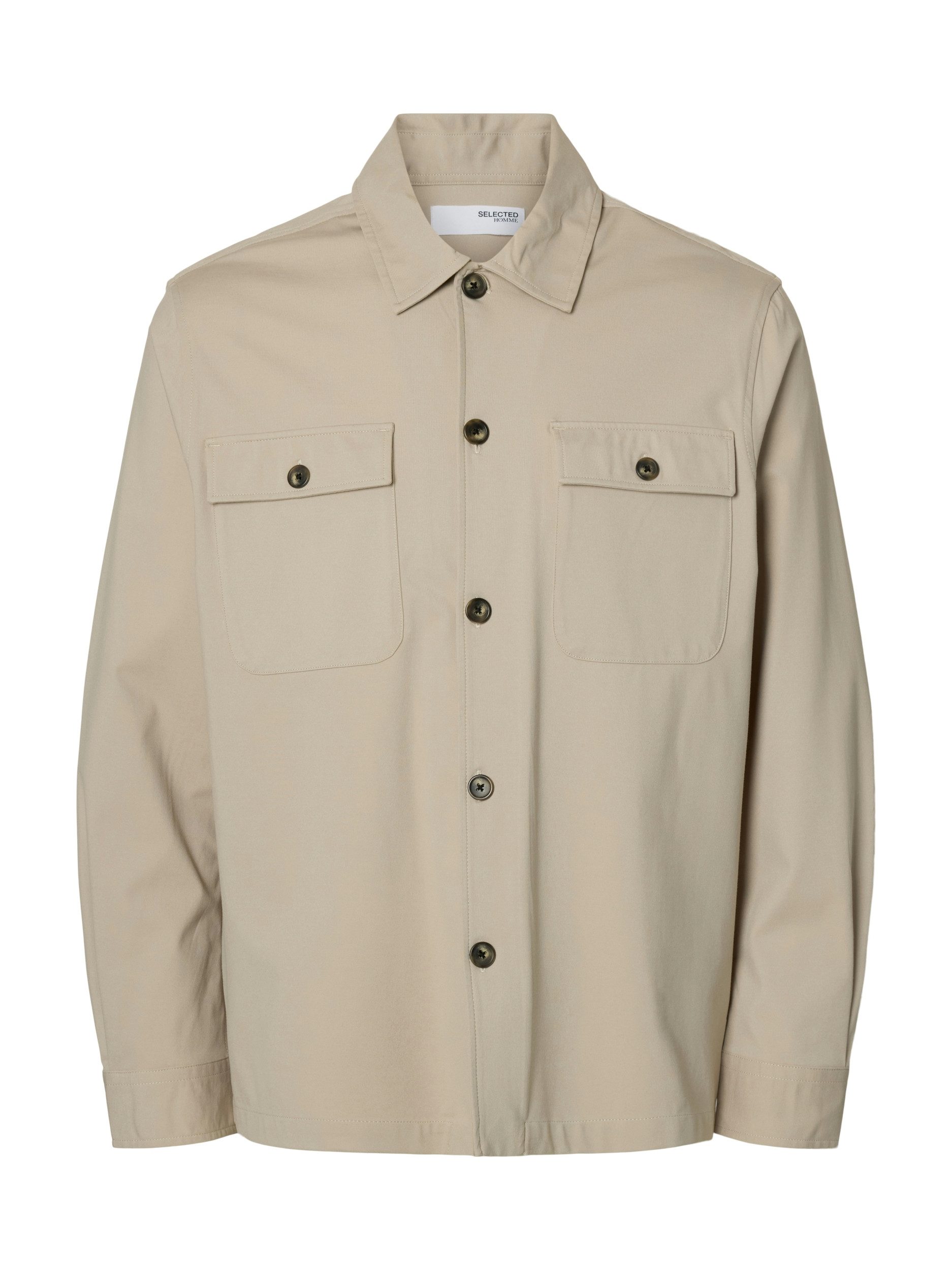 SELECTED HOMME Langarmhemd SLHREG LORENT BI-STRETCH OVERSHIRT