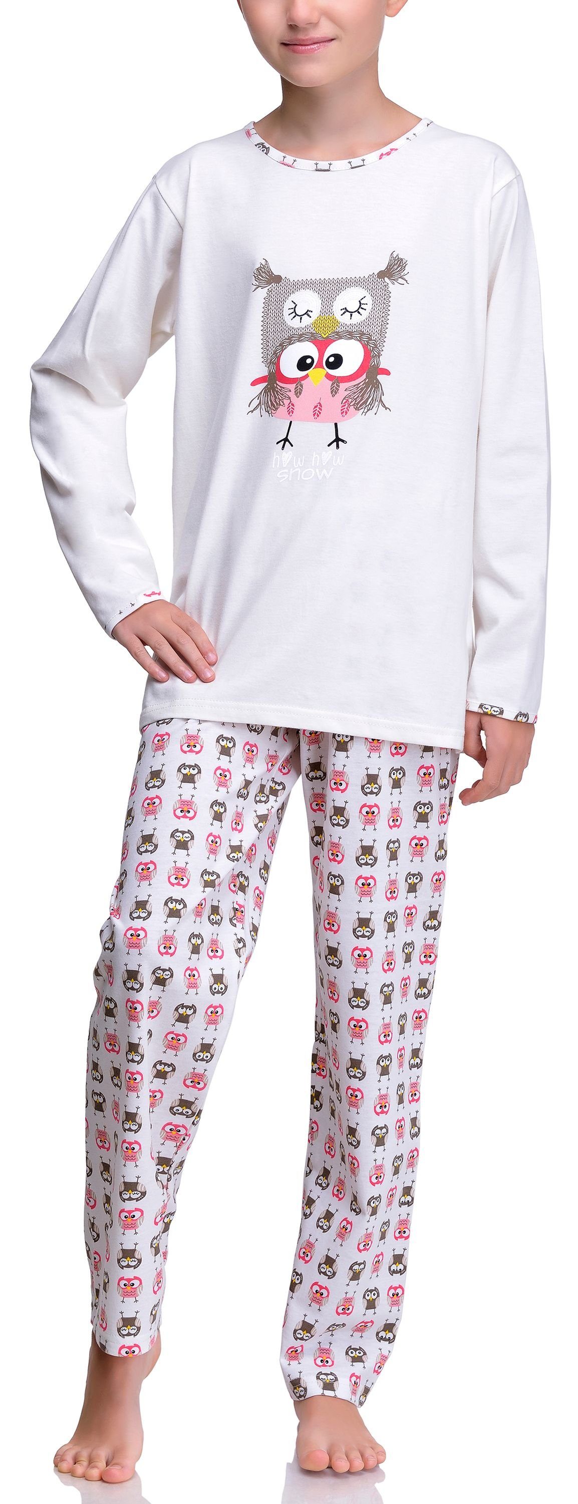 Timone Schlafanzug Mädchen und Jugendlicher Schlafanzug TITR210 Muster-v1