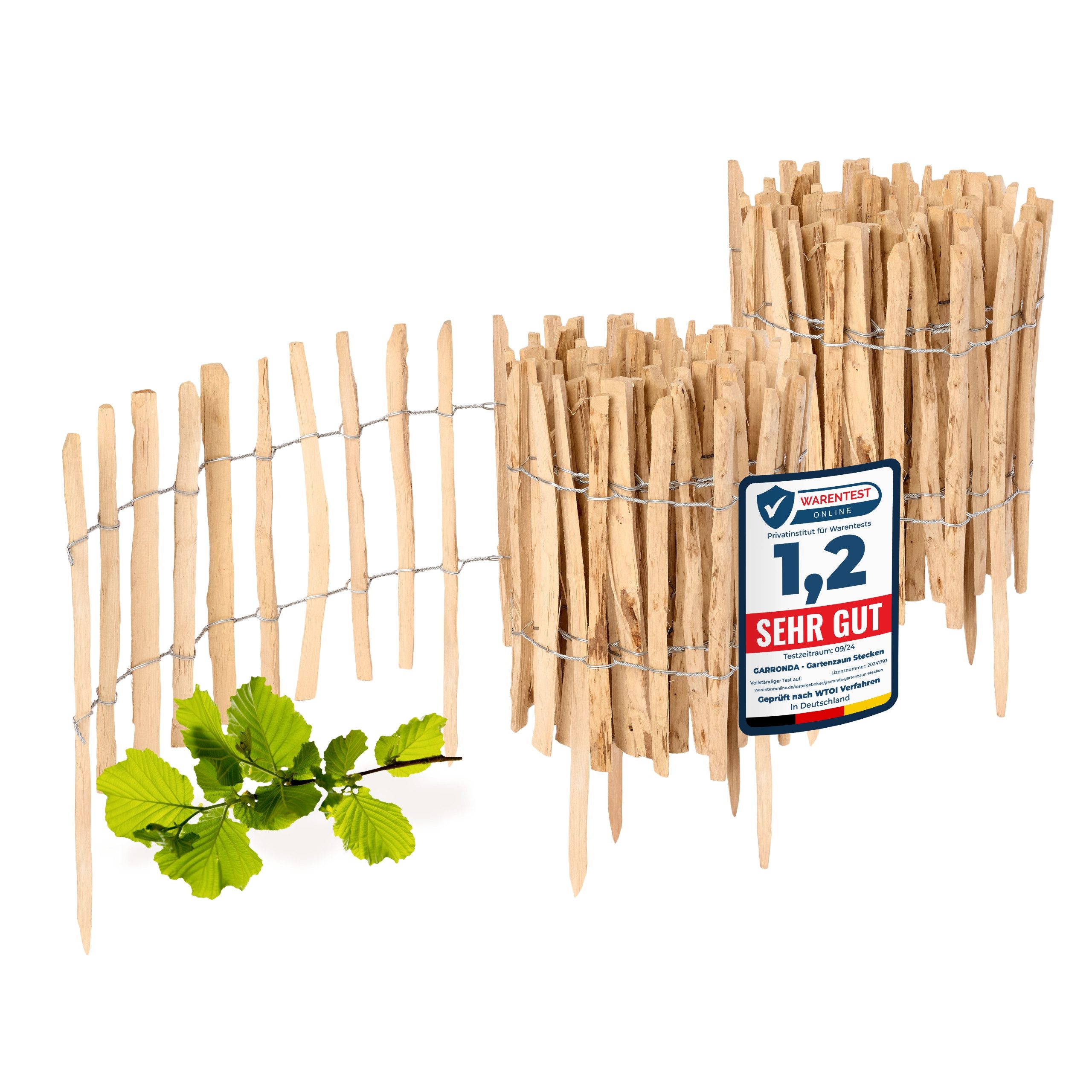 Garronda Zaun Staketenzaun 2 St 35cm günstig online kaufen