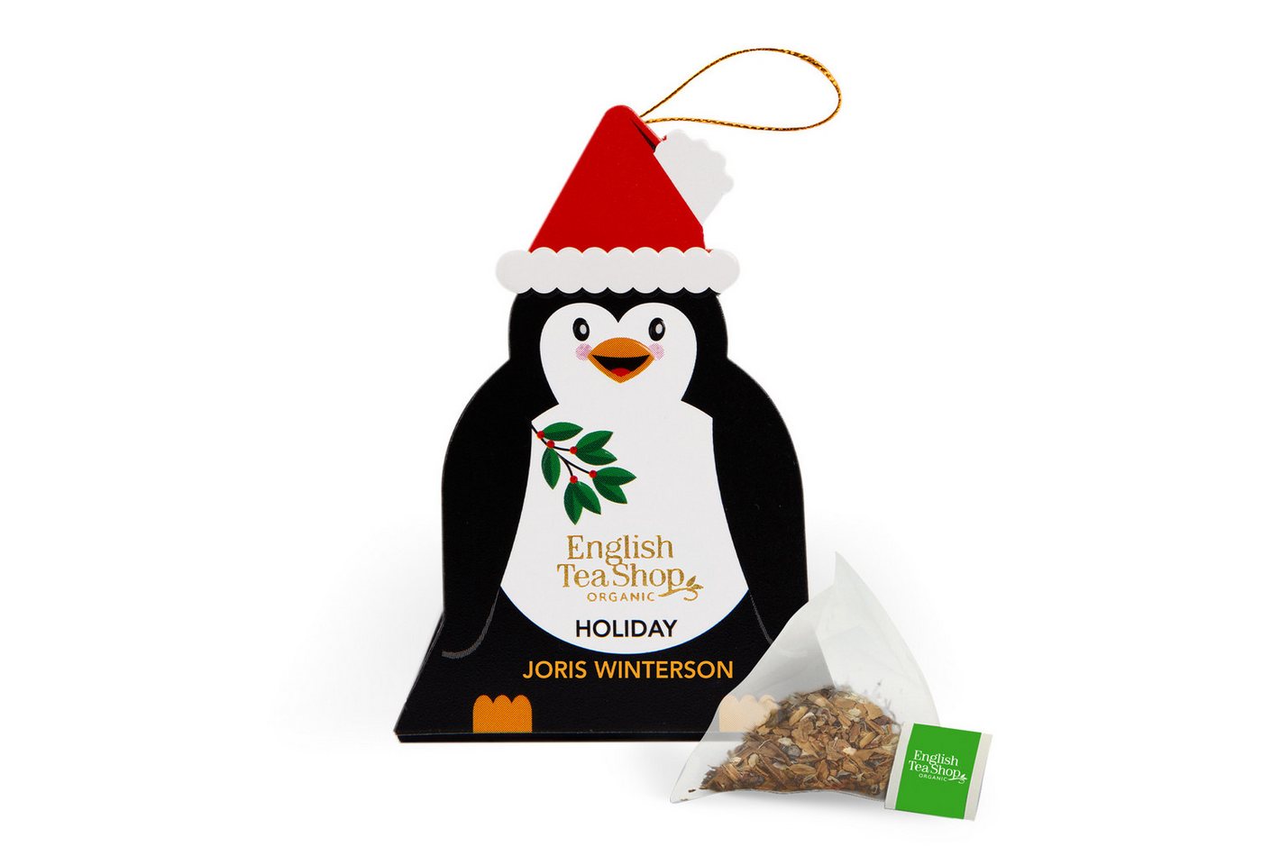 English Tea Shop Tee ETS - Pinguin "Joris Winterson", BIO-Tee, 1 Pyramidenbeutel, würziger Chai-Tee