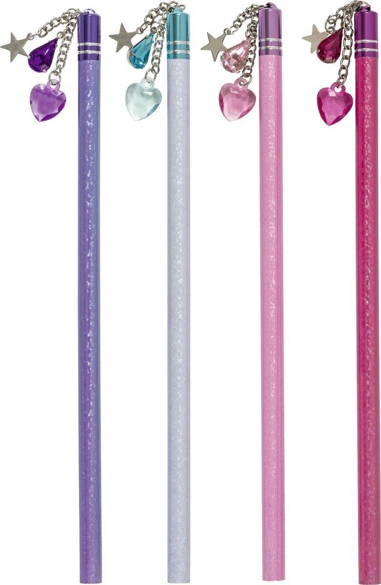 BRUNNEN Bleistift 1027366 1 Stück Bleistift Girls mit Glitzer-Effekt HB, Sortiert