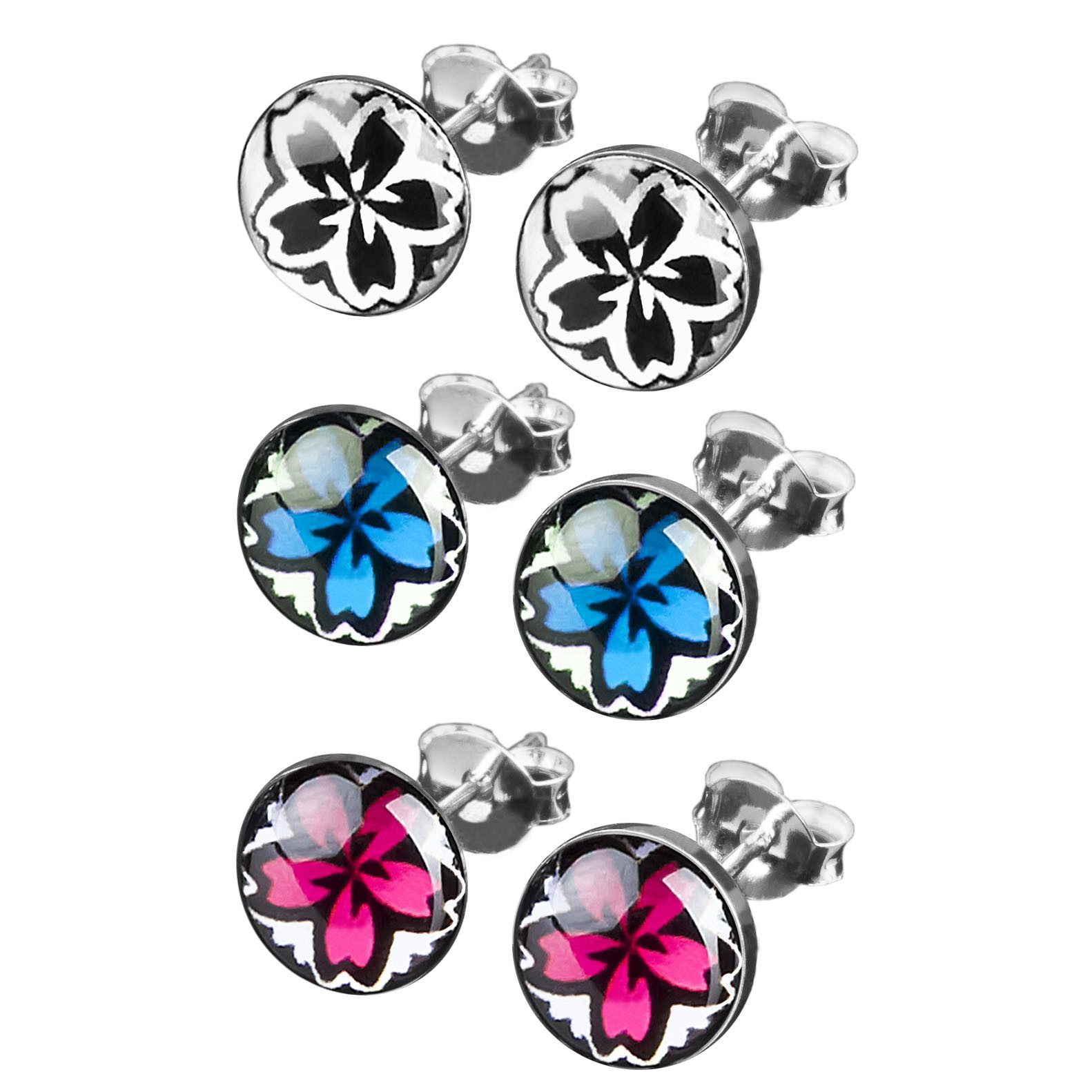 viva-adorno Paar Ohrstecker Damen Ohrringe rund günstig online kaufen