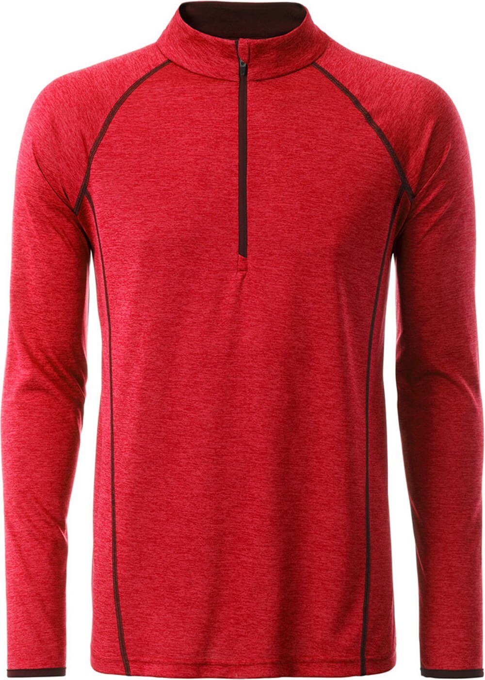 Daiber Funktionsshirt James & Nicholson JN 498 Herren Langarm Funktions-Shirt schnell trocknend