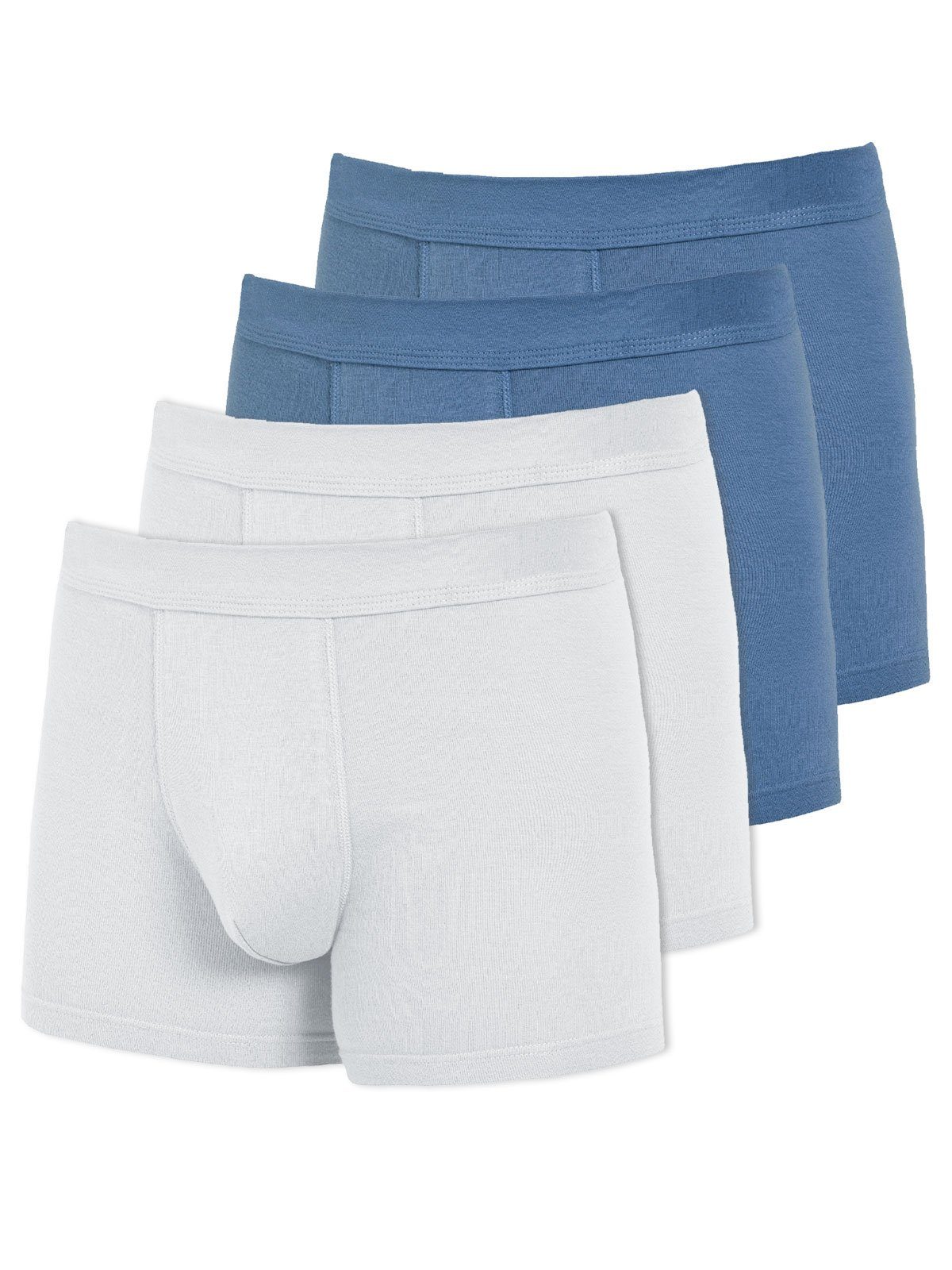 KUMPF Retro Pants 4er Sparpack Herren Pants Bio Cotton (Spar-Set, 4-St) - weiss atlantis