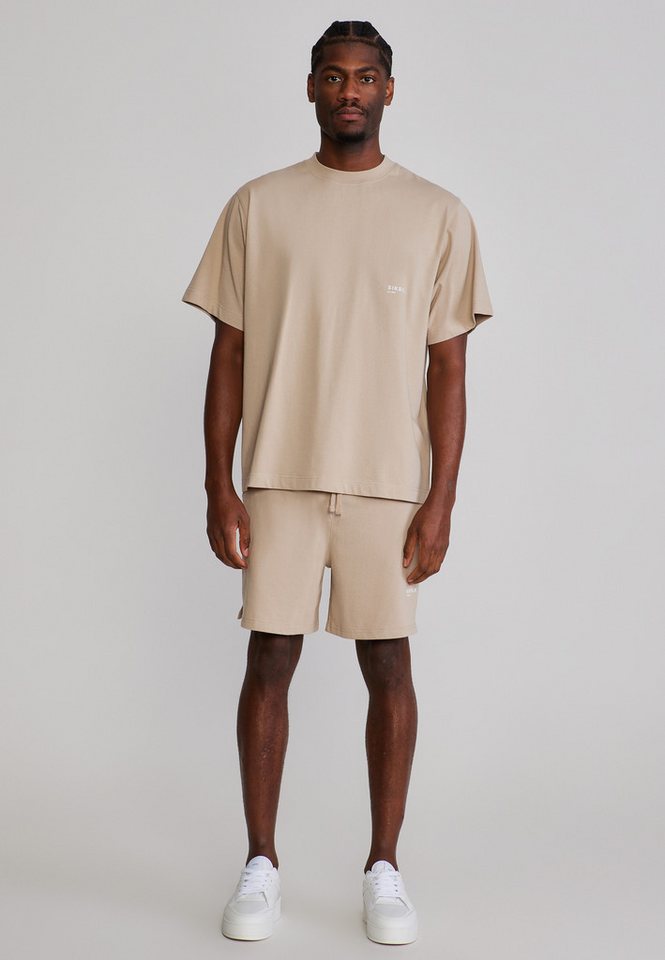 Siksilk Sweatanzug SikSilk Herren Beige T-Shirt and Shorts Set