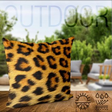 Kissenbezug, VOID, Sofa-Kissen Leopardenfell Leopard Outdoor Leo katze fell wildkatze