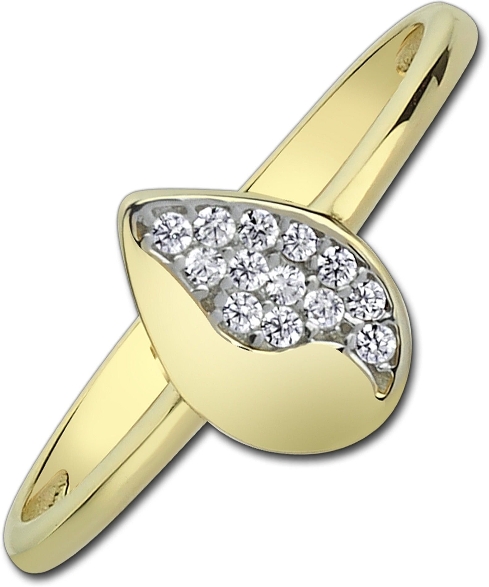 Balia Goldring Balia Damen Ring aus 333 Gelbgold (Fingerring), Fingerring Größe 54 (17,2), 333 Gelbgold - 8 Karat (Blatt gold) Gold 3