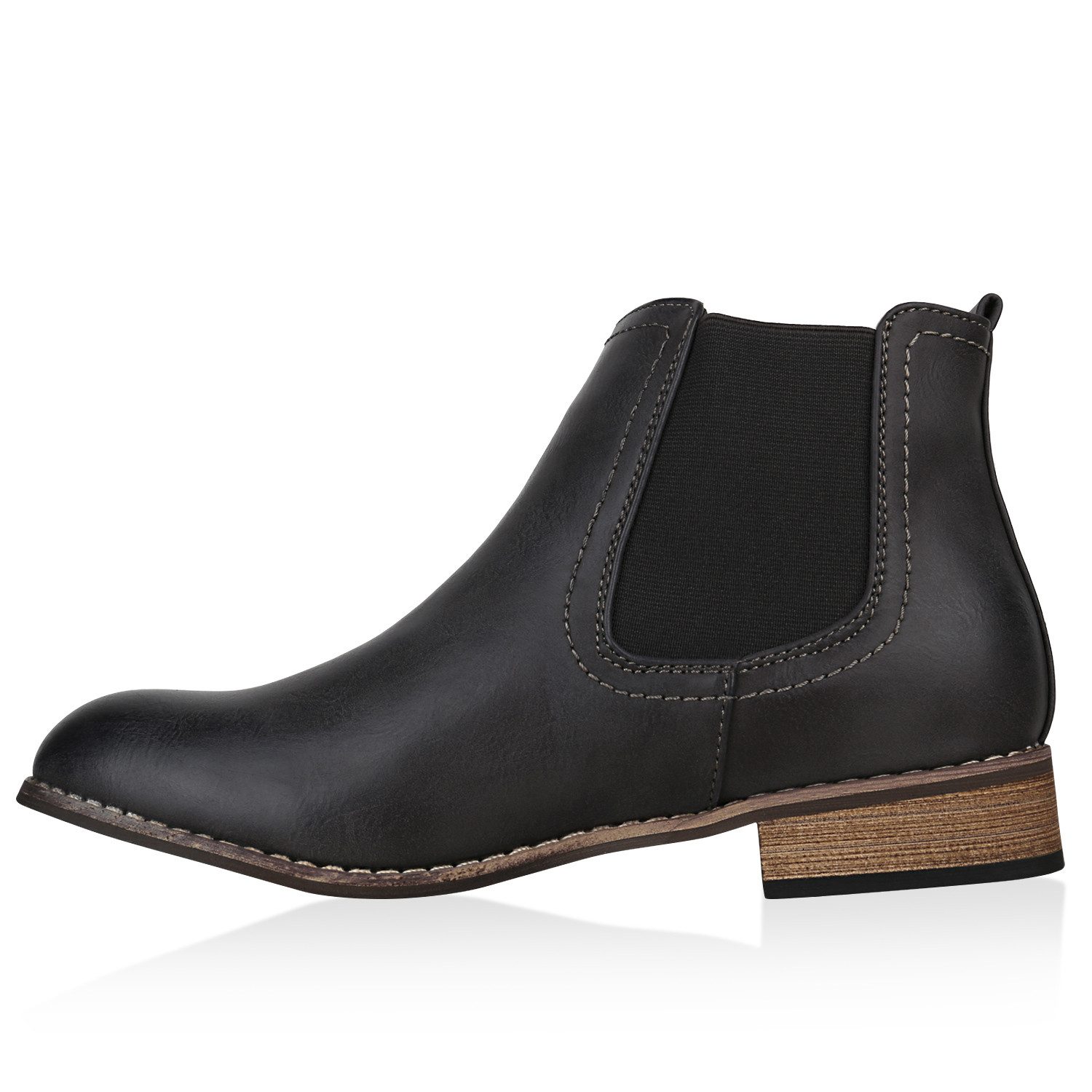 VAN HILL 811822 Chelseaboots Gefütterte Damen Chelsea Boots Leder-Optik Sti günstig online kaufen
