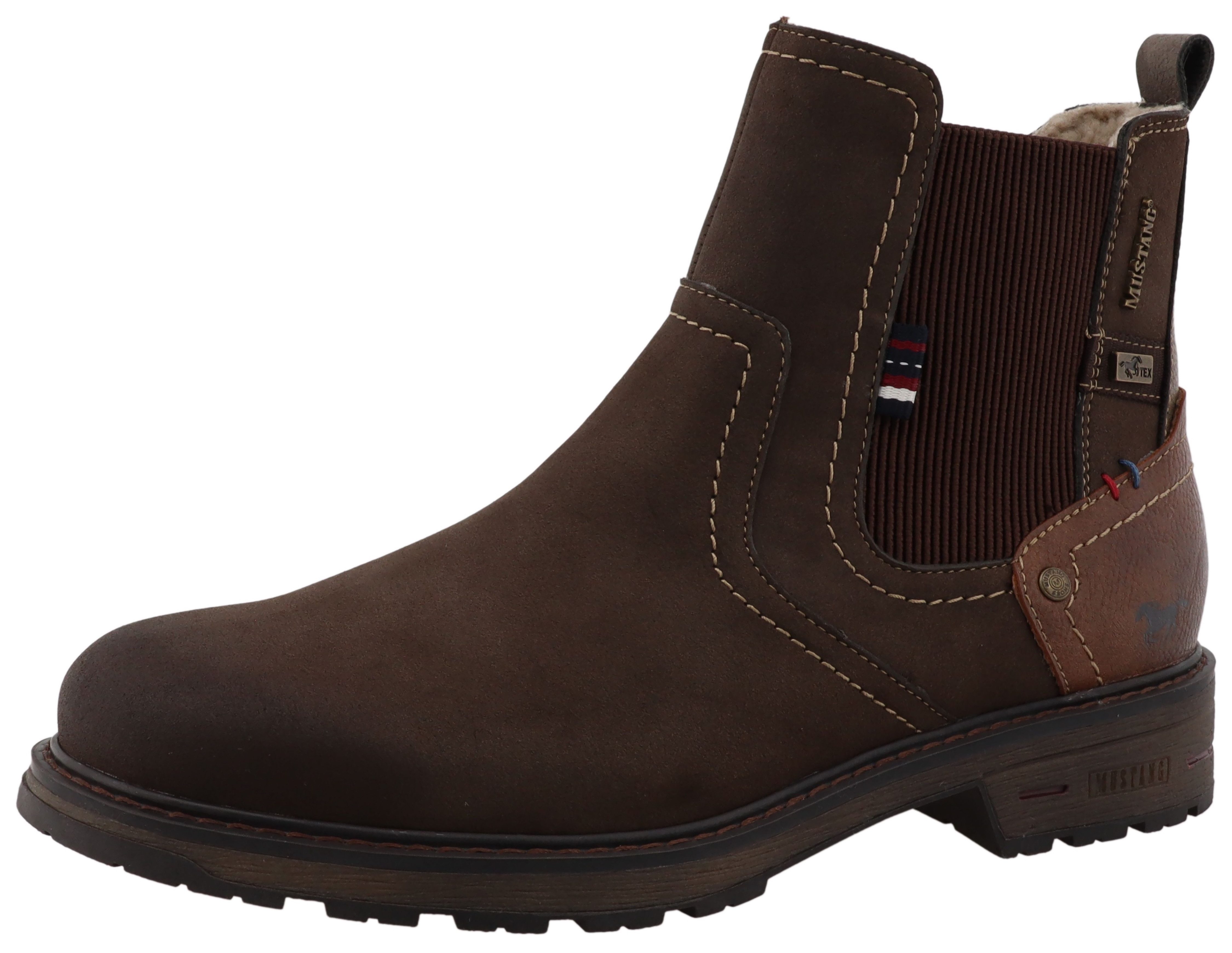 Mustang Shoes Marian Chelseaboots Stiefelette, Boots mit Warmfutter günstig online kaufen
