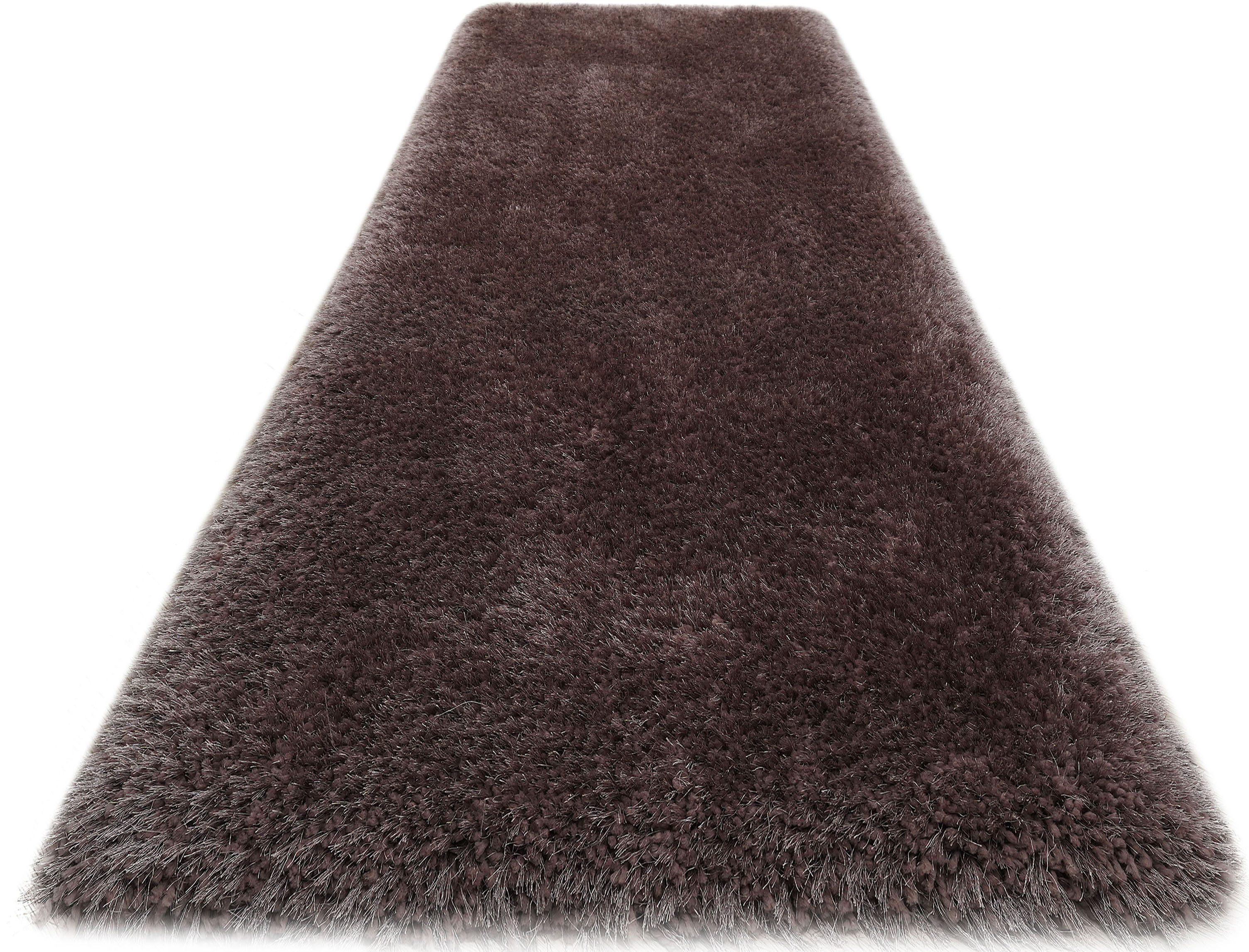 OTTO home Hochflor-Teppich Micro exclusiv Teppich, sehr hoher Flor, weich durch Mikrofaser, rechteckig, Höhe: 78 mm, sehr weich, flauschig, uni, Wohnzimmer, Schlafzimmer