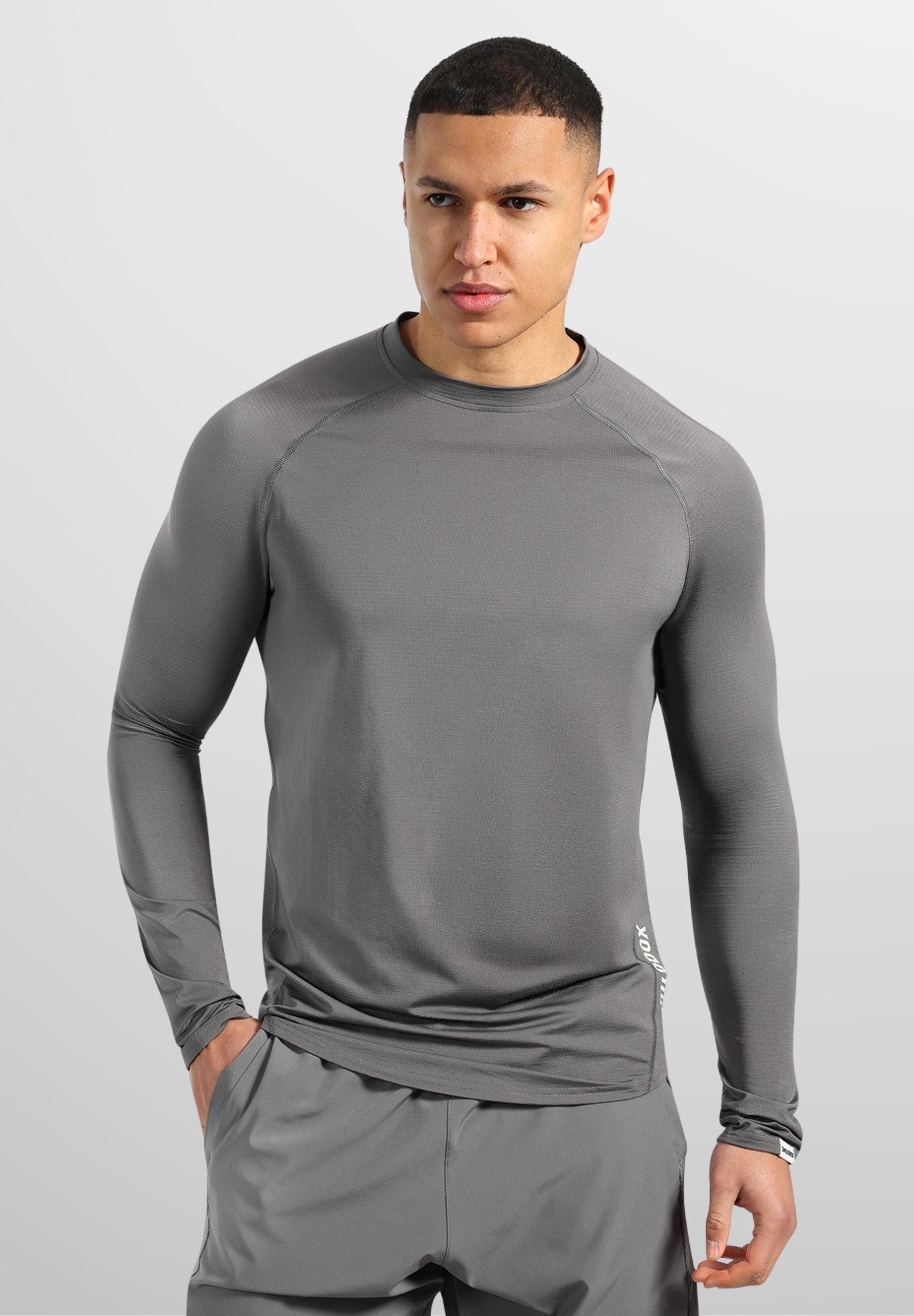 Smilodox Longsleeve Powerfit, Slim Fit Atmungsaktives Langarmshirt Schnellt günstig online kaufen