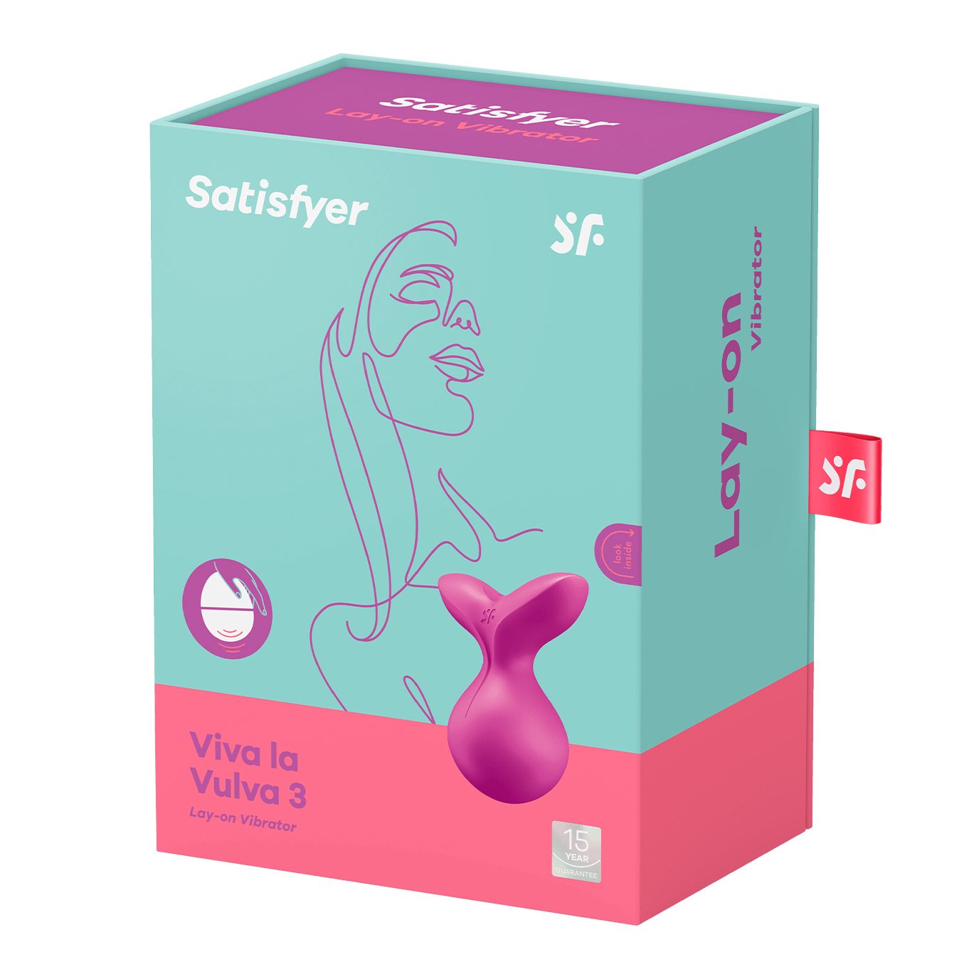 Satisfyer "Viva wasserdicht, Druckwellenvibrator, lila 8,5cm, La Vulva Satisfyer 3", Auflege-Vibrator (1-tlg)