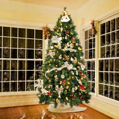 Salcar Künstlicher Weihnachtsbaum »PVC Weihnachtsbaum Künstlich Tannenbaum Christbaum mit Metallständer«, 240cm mit 1168 Spitzen