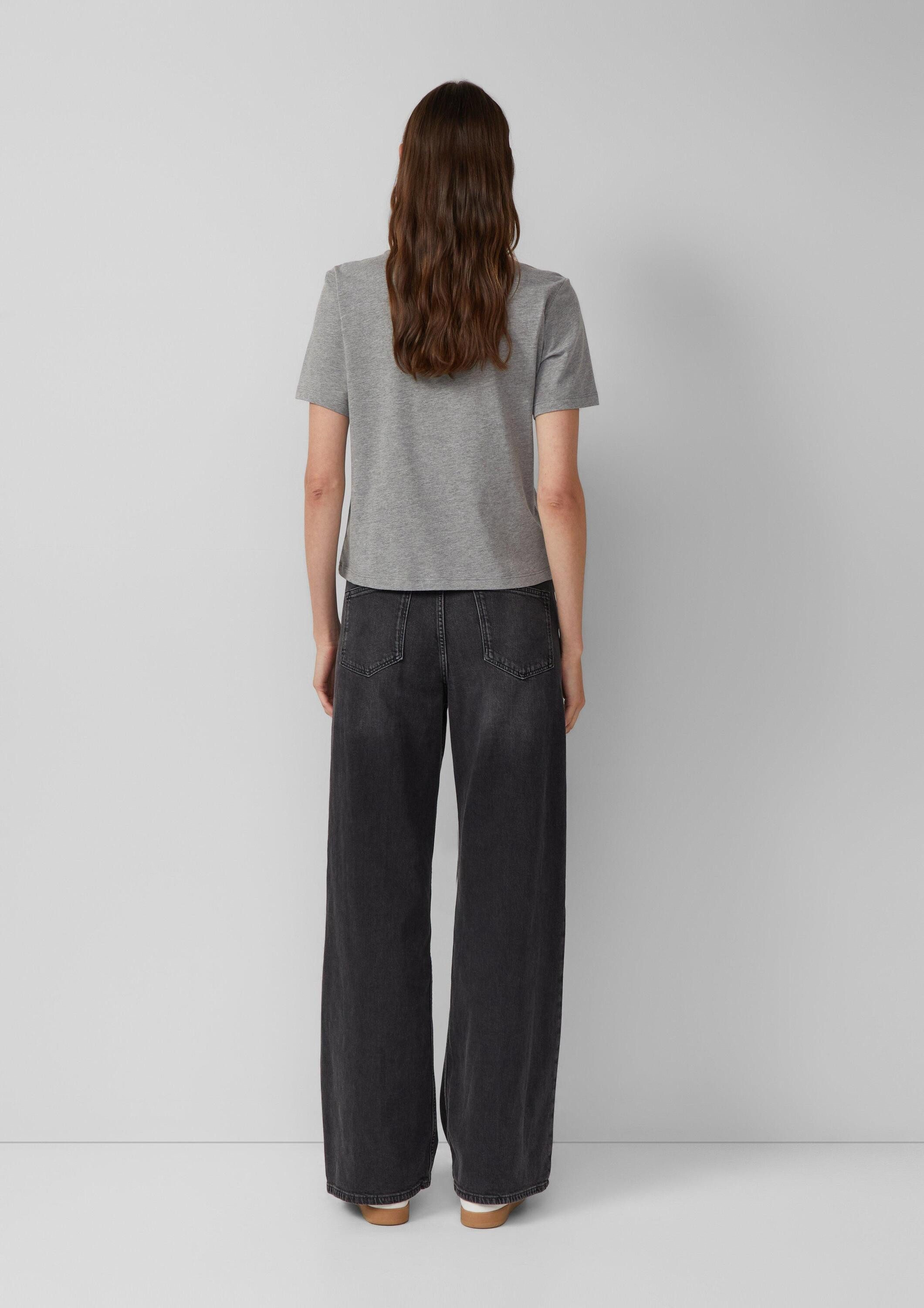 s.Oliver Kurzarmshirt T-Shirt T-Shirt mit Folien-Print