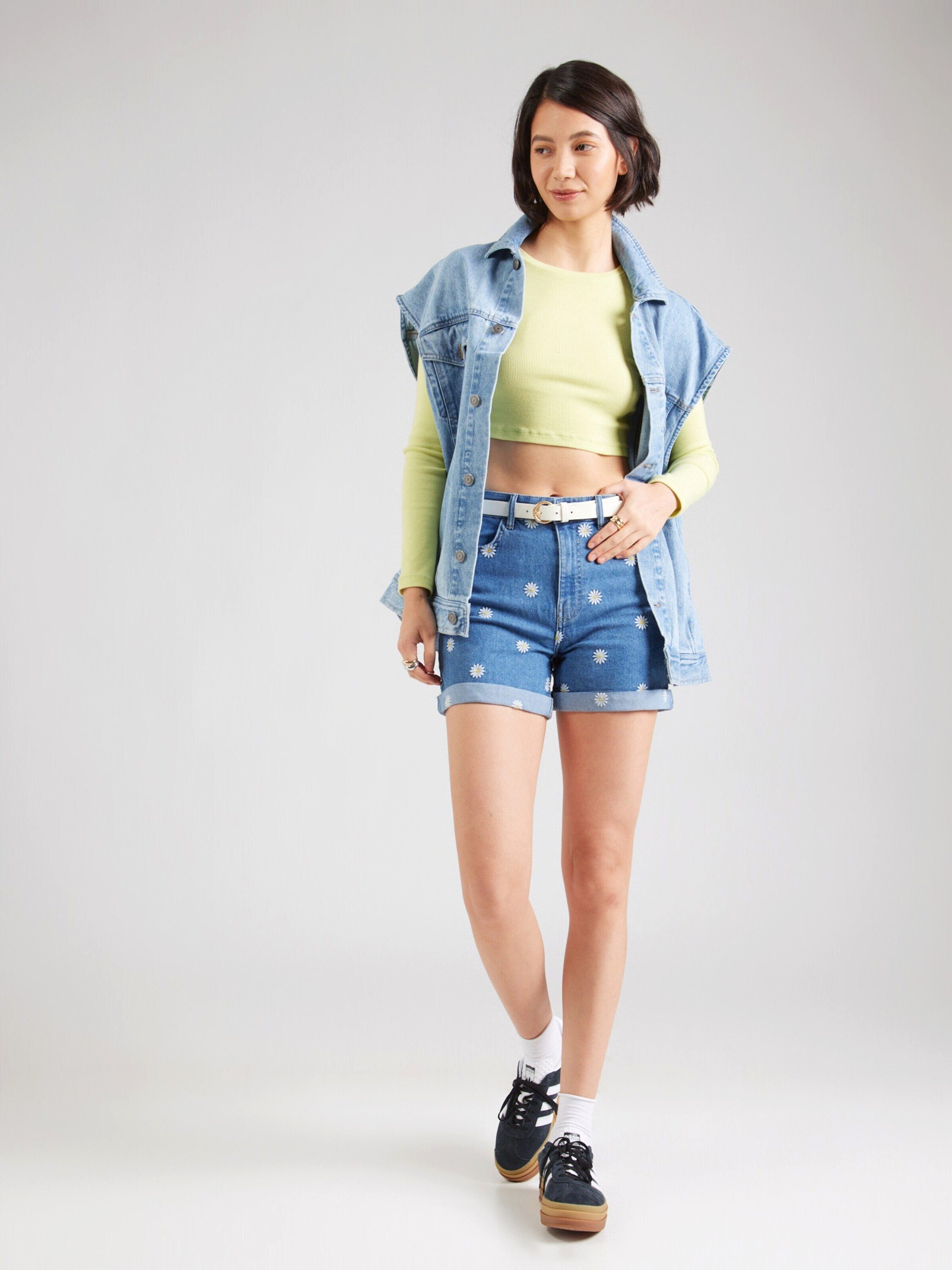 ONLY Jeansshorts ONLHUSH (1-tlg) Stickerei