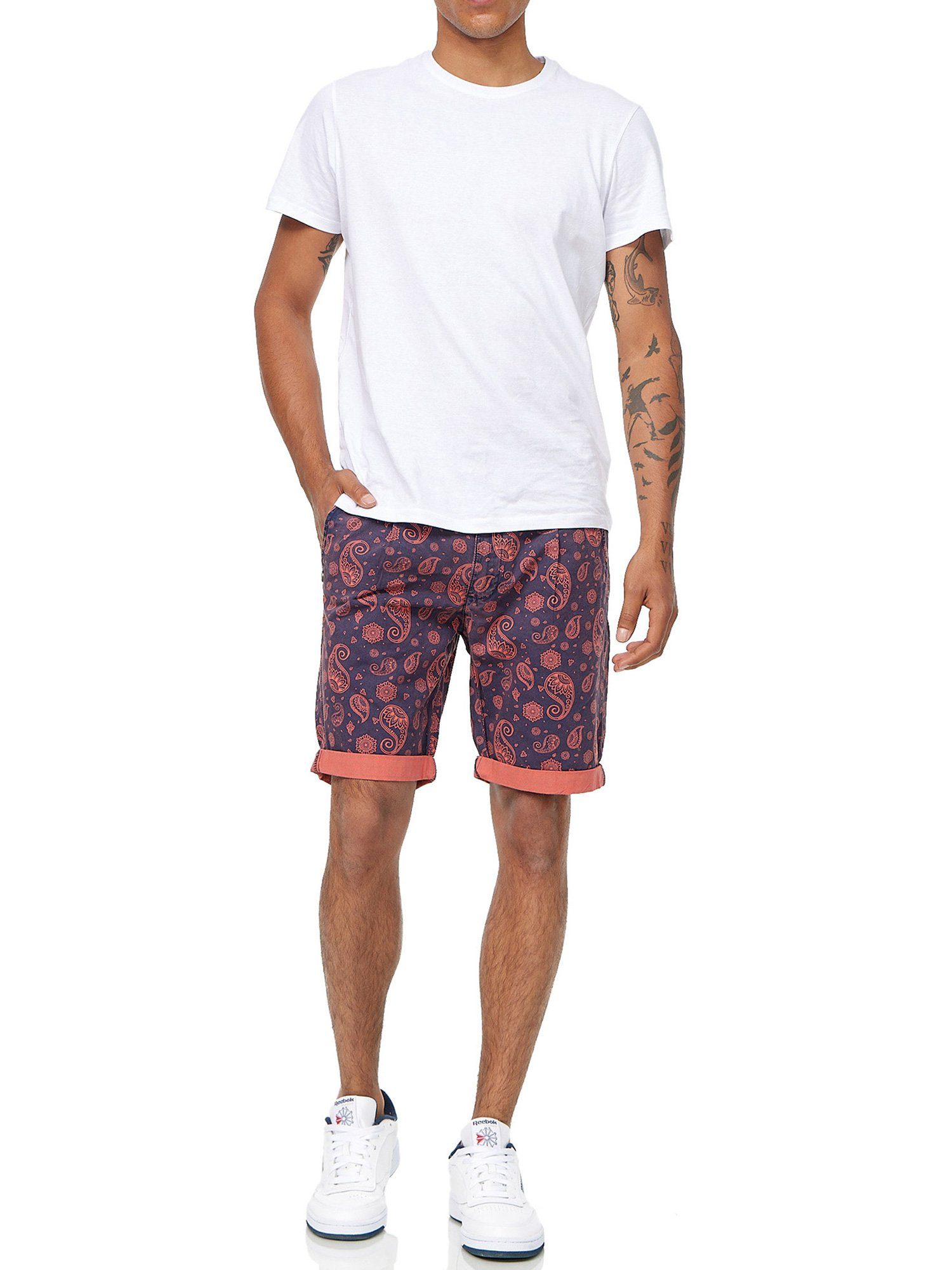 rot Chino A204 Shorts Chinoshorts Tazzio