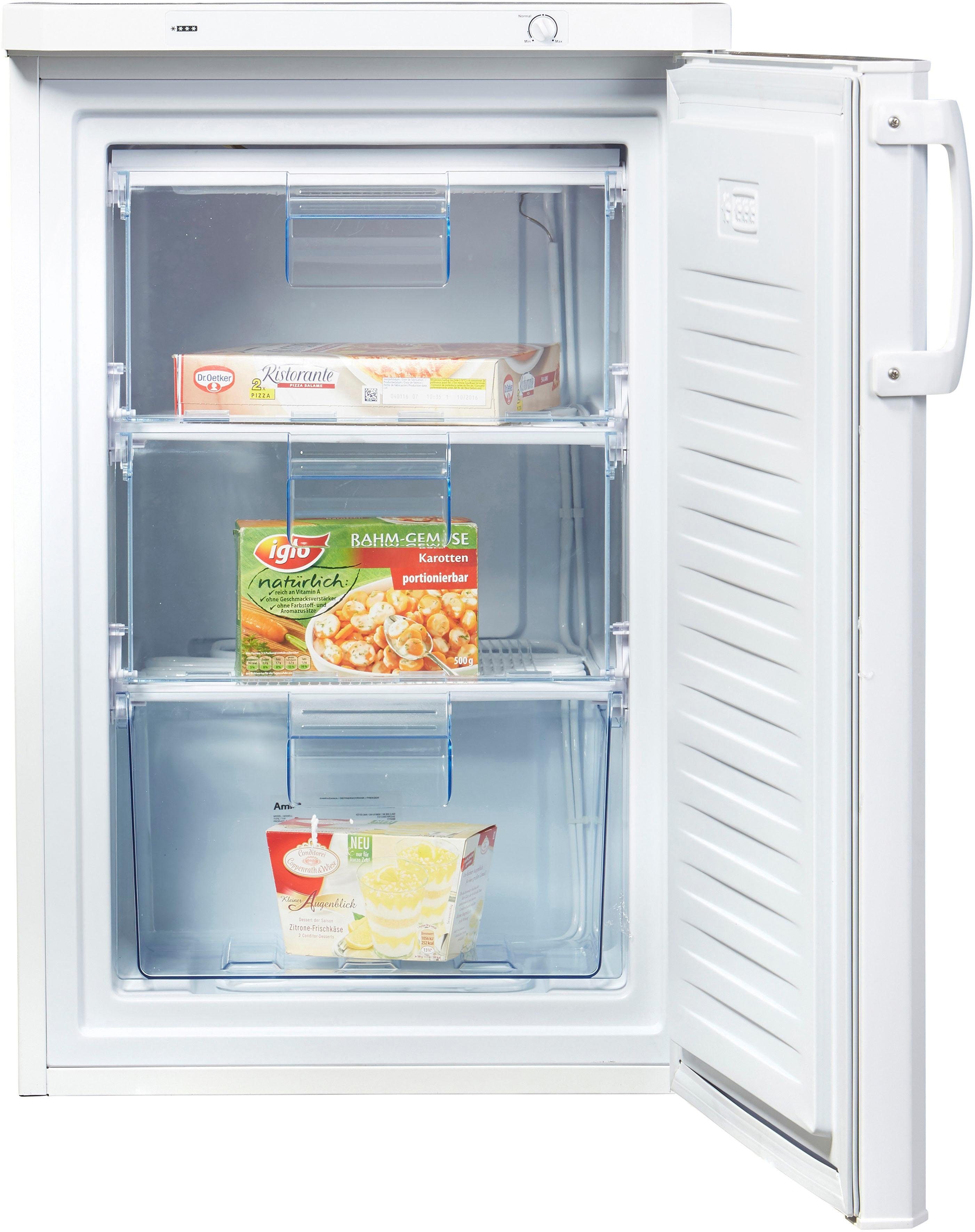 Amica Gefrierschrank GS 15198 W, 84,5 cm hoch, 55 cm breit