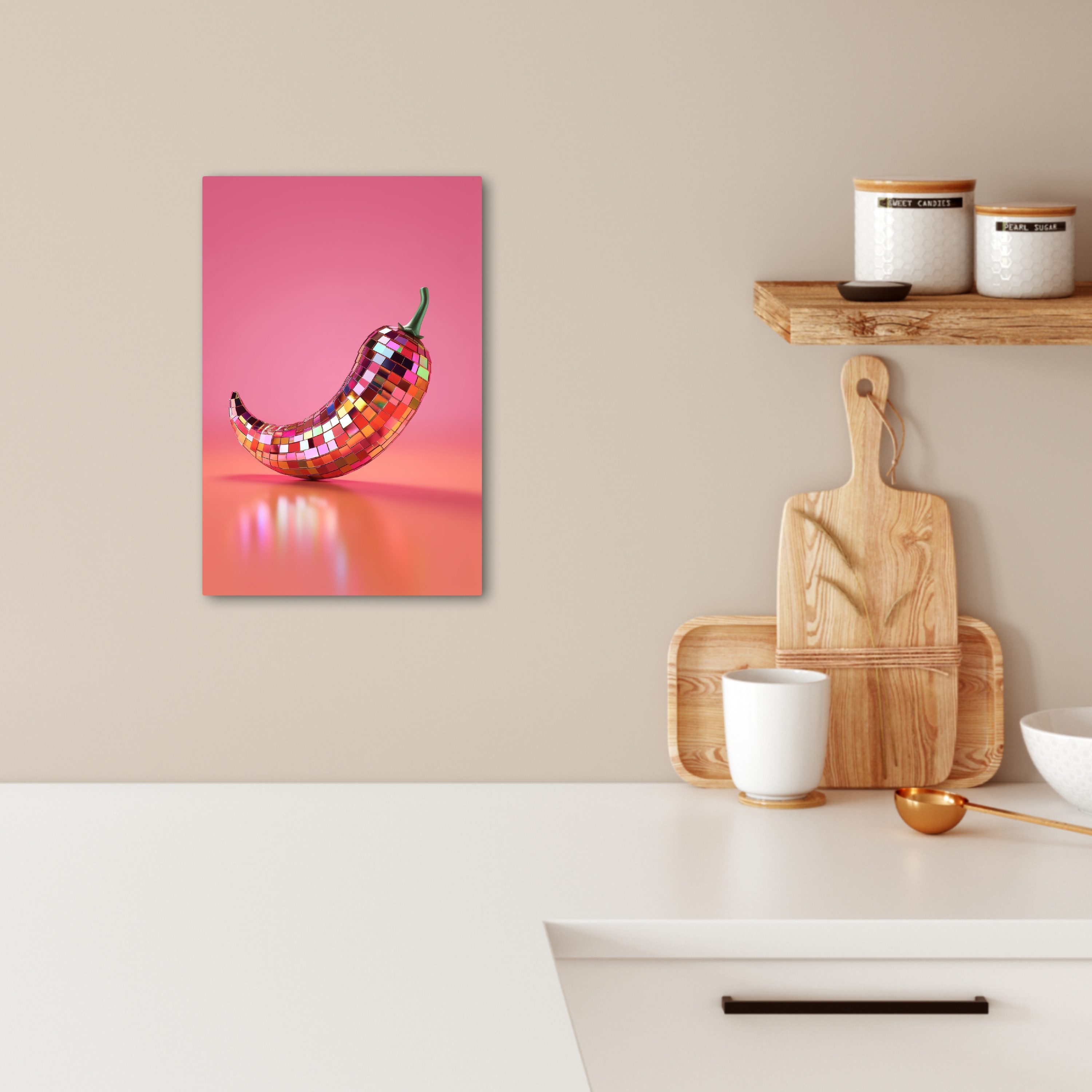 OneMillionCanvasses® Leinwandbild Paprika - Disco - günstig online kaufen