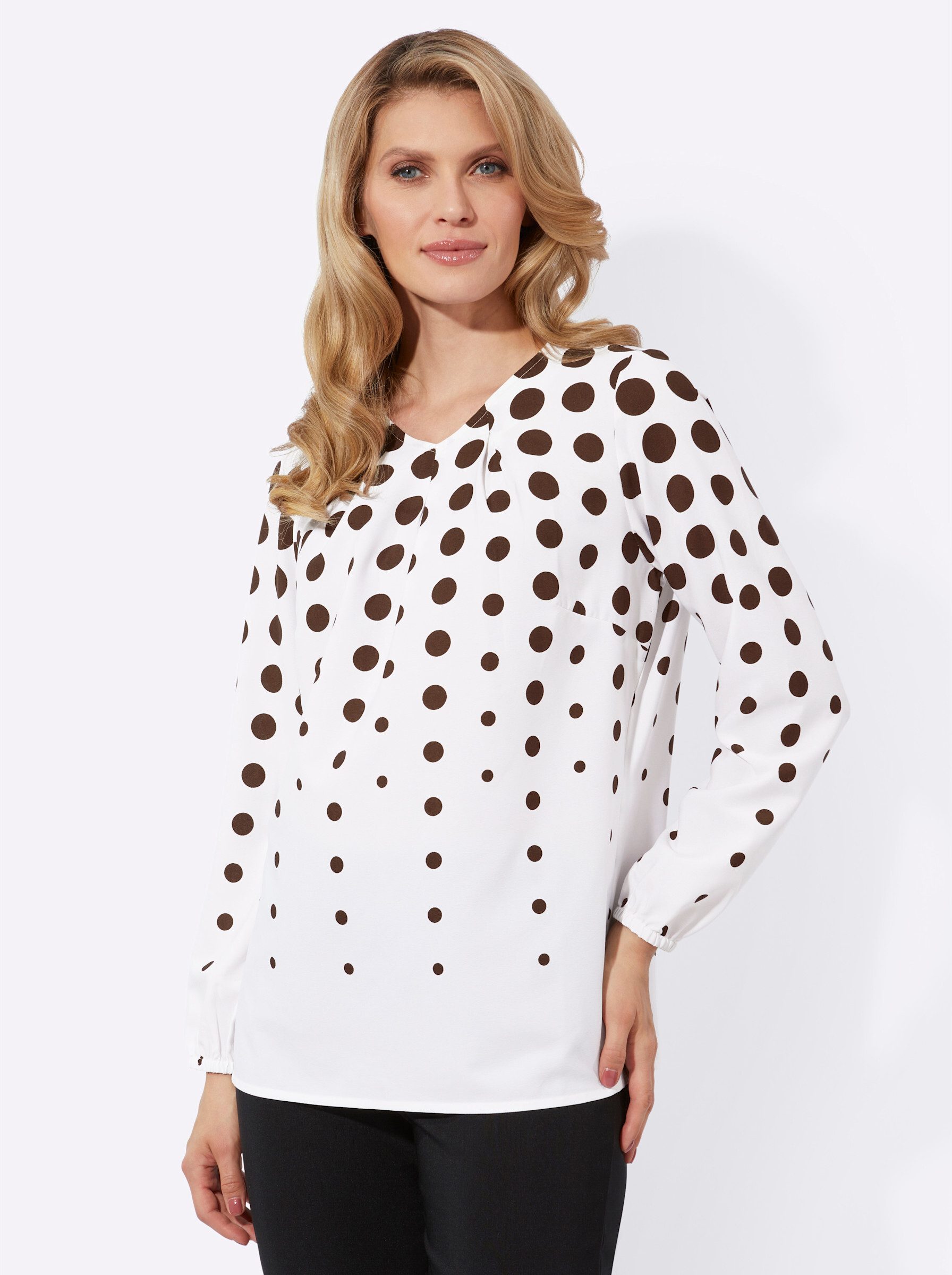 Sieh an! Klassische Bluse Schlupfbluse günstig online kaufen