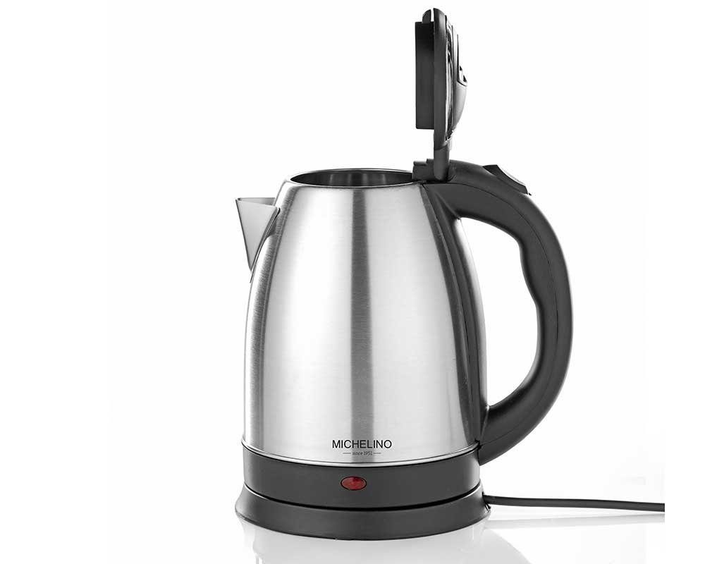 Wasserkocher Edelstahl Wasserkocher 74315 1,8 Liter Edelstahl/schwarz