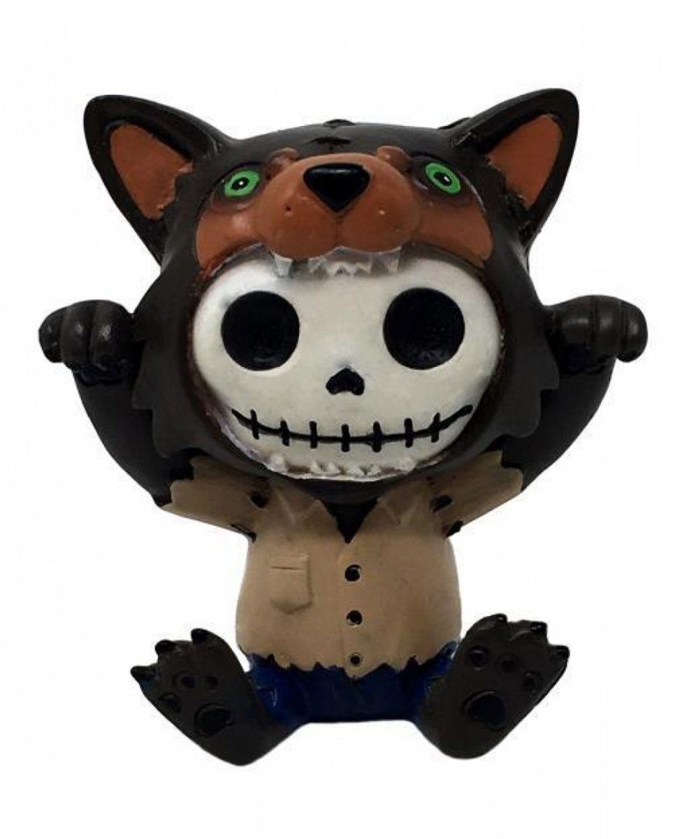 Horror-Shop Dekofigur Kleine Skelettfigur - Wolfie Furrybones zum Figur