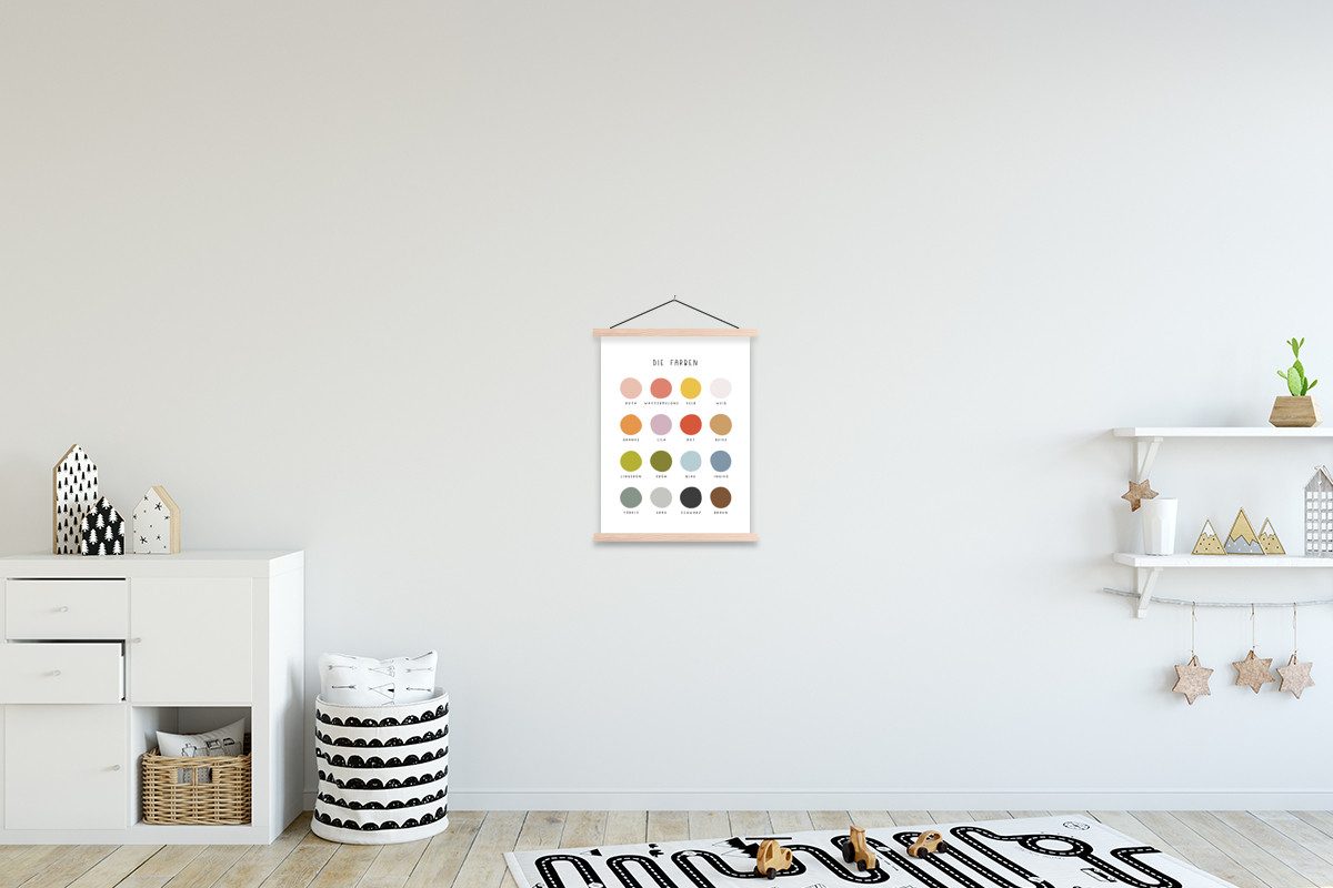 MuchoWow Poster Pädagogisch - Lernfarben - günstig online kaufen