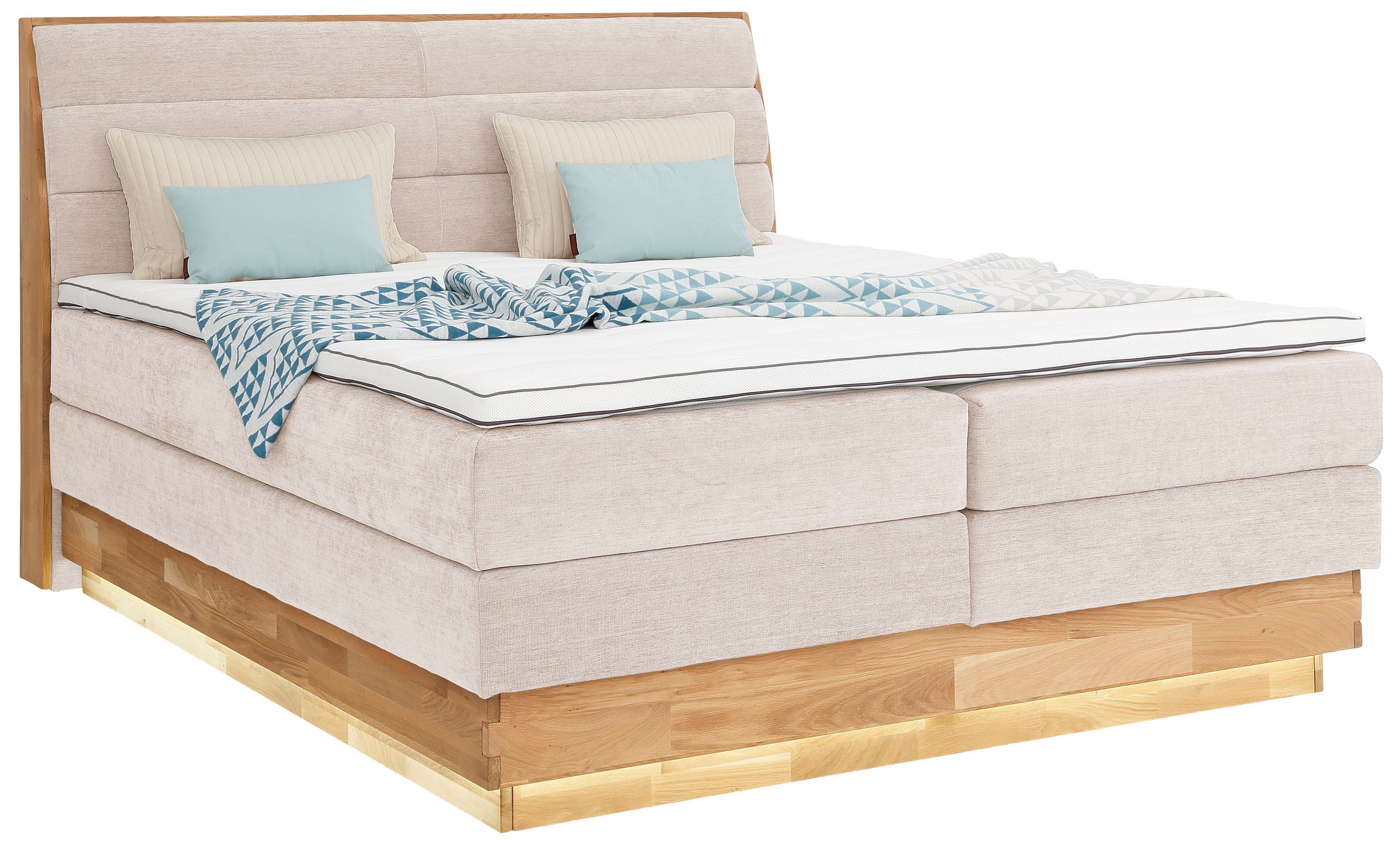 OTTO products Boxspringbett, LED-Beleuchtung, mit zertifizierten, günstig online kaufen