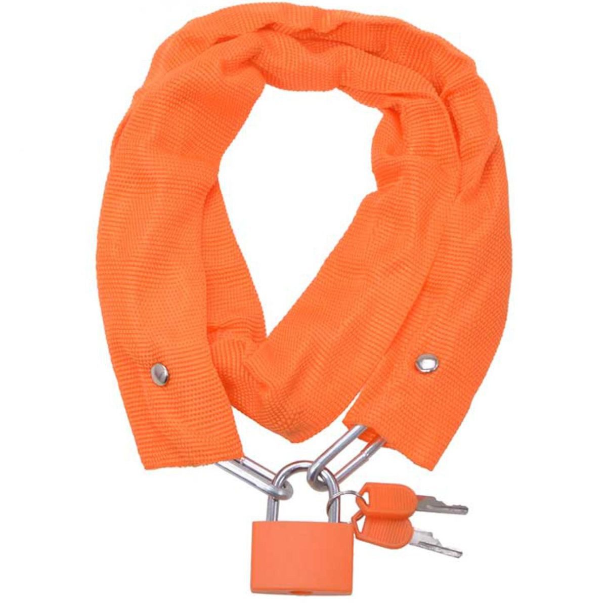 Filmer Kabelschloss Geschütztes Kettenschloss mit Vorhängeschloss & Schlüsseln 800 mm (1-tlg), Sicherheitsstufe 3