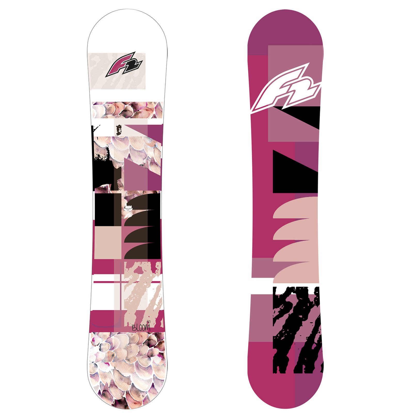 F2 Snowboard F2 Damen Snowboard Bloom Freeride/Freestyle 147 cm Weiß/Rosa 2023/24