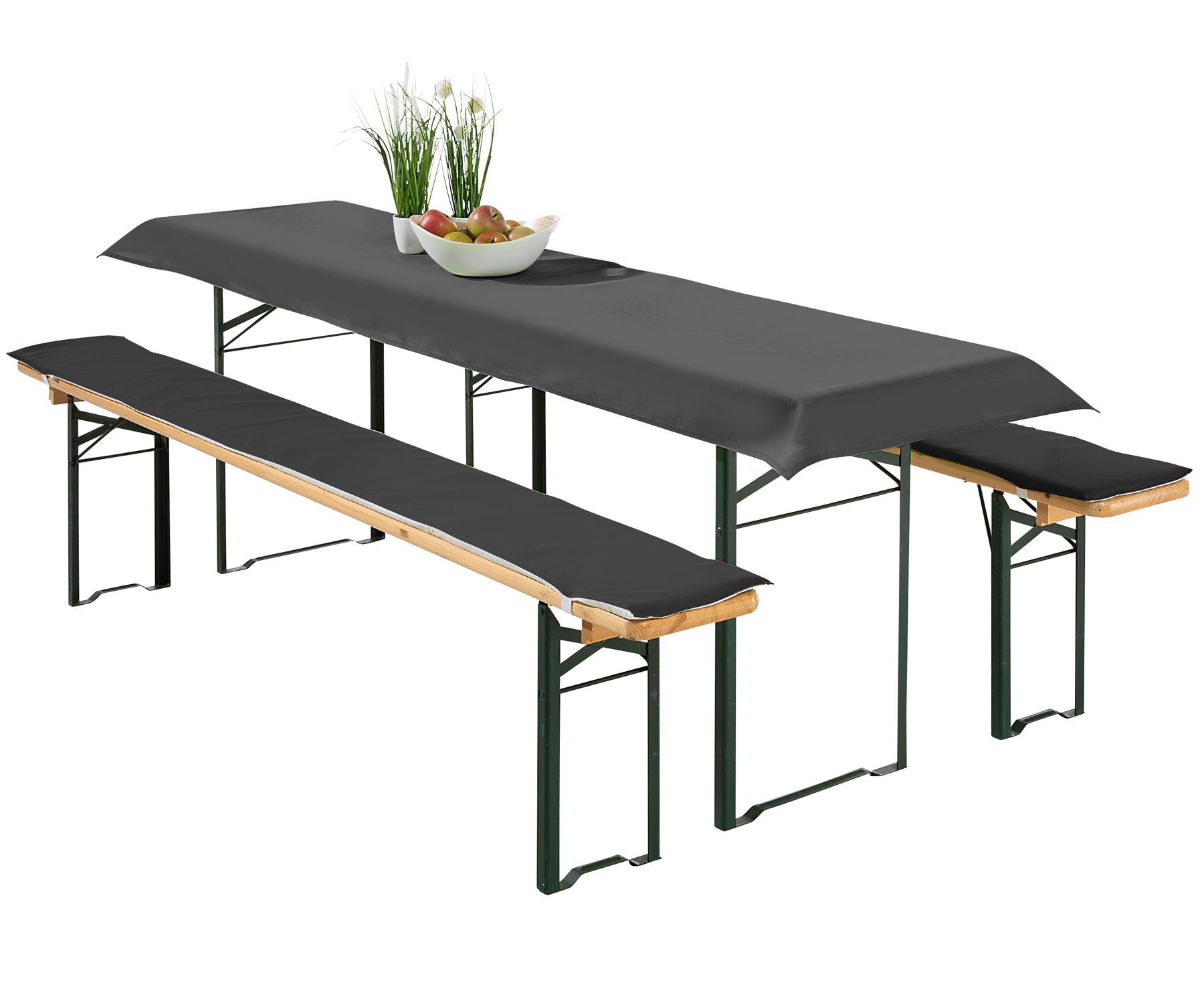 heimtexland Hussen-Set Bierzeltgarnitur Polster Deko Auflagen Set 3-tlg, 2 günstig online kaufen