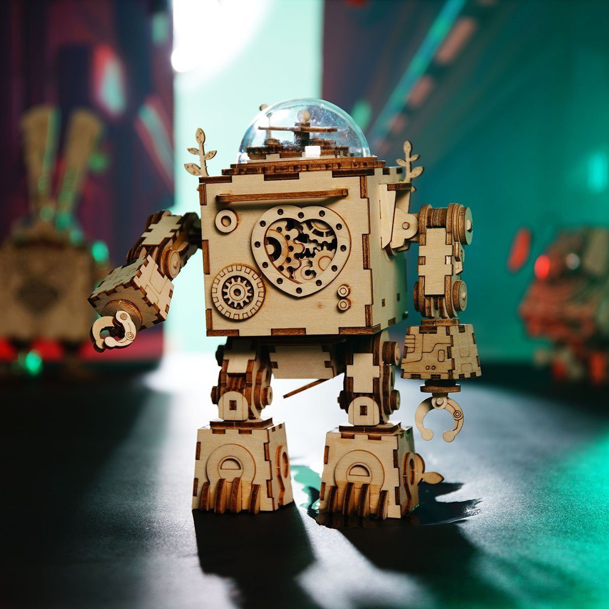 Robotime Puzzle Robotime Orpheus 221 Mechanisches Holzpuzzle, ROKR Roboter Puzzleteile