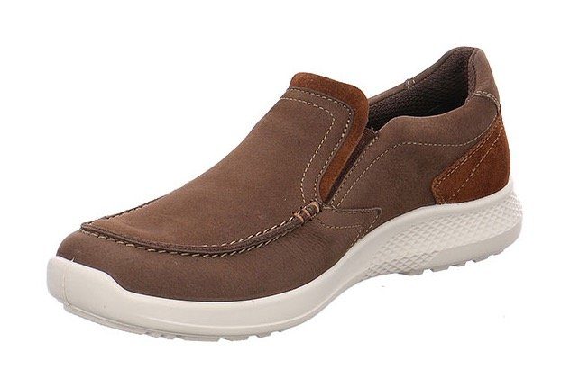 Jomos Stretcheinsätzen Slipper dunkelbraun mit