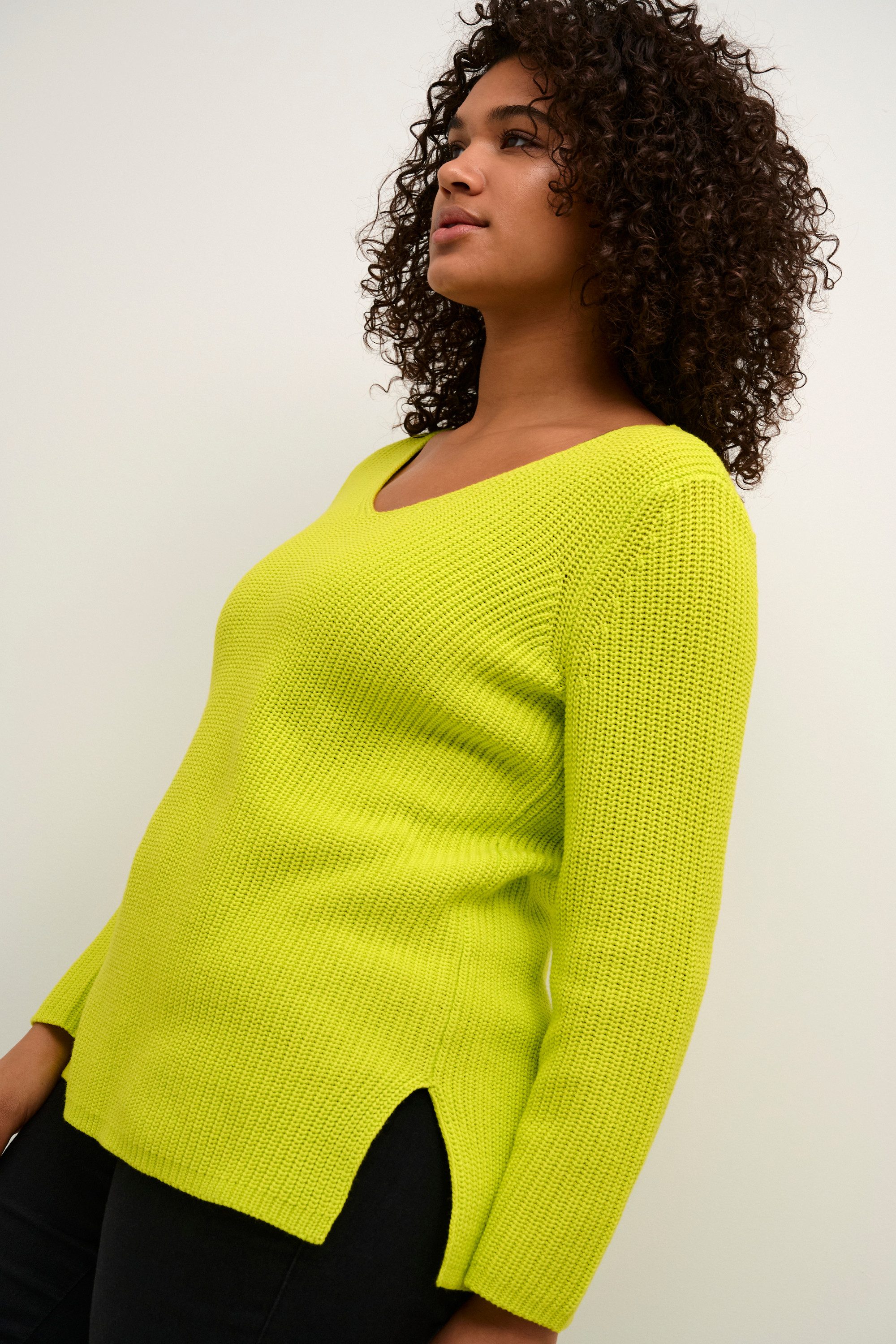 KAFFE Curve Strickpullover Strickpullover KCmirina Große Größen