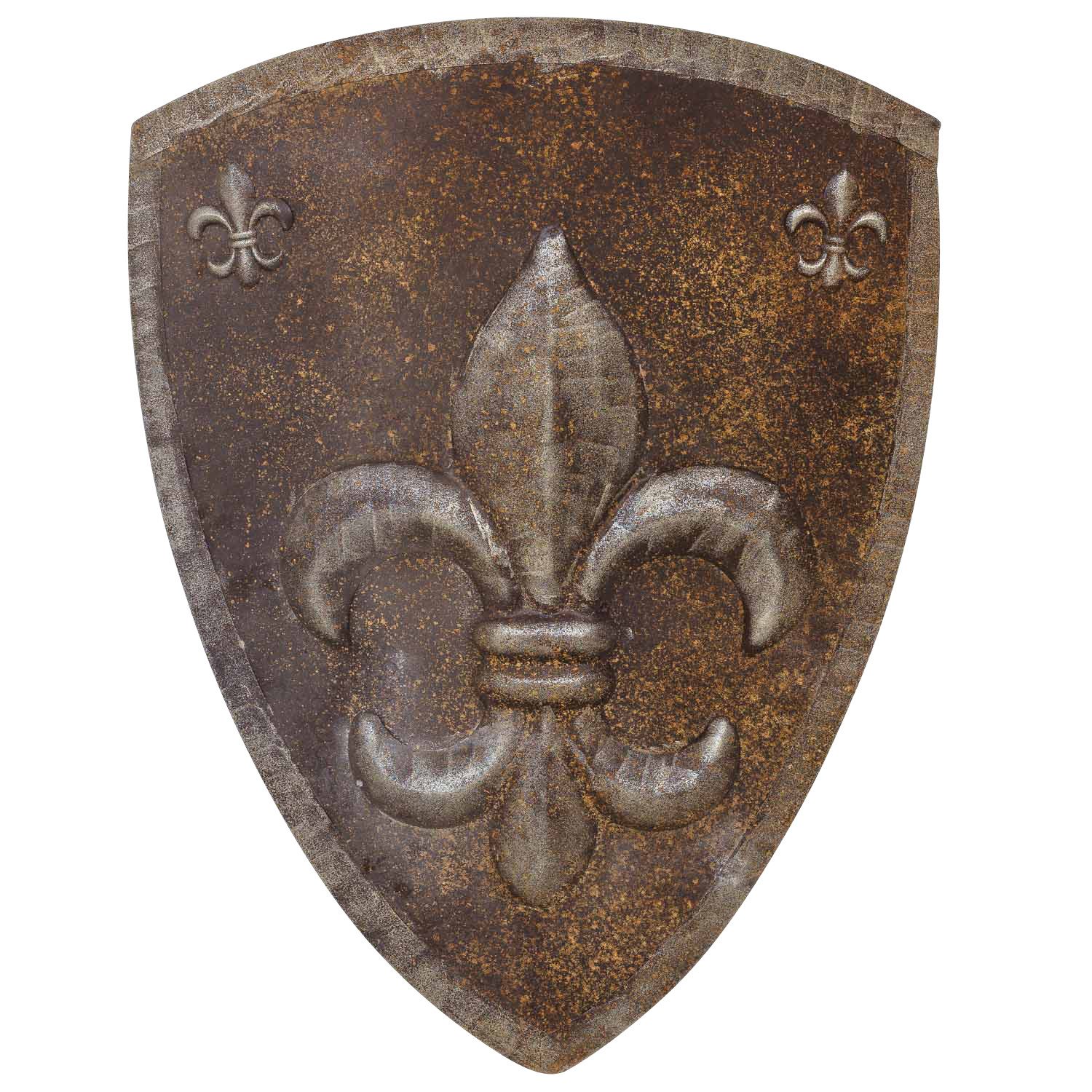Dekoobjekt Eisenschild Ritterschild Ritter Wandschild Schild Wappen Antik-Stil 71