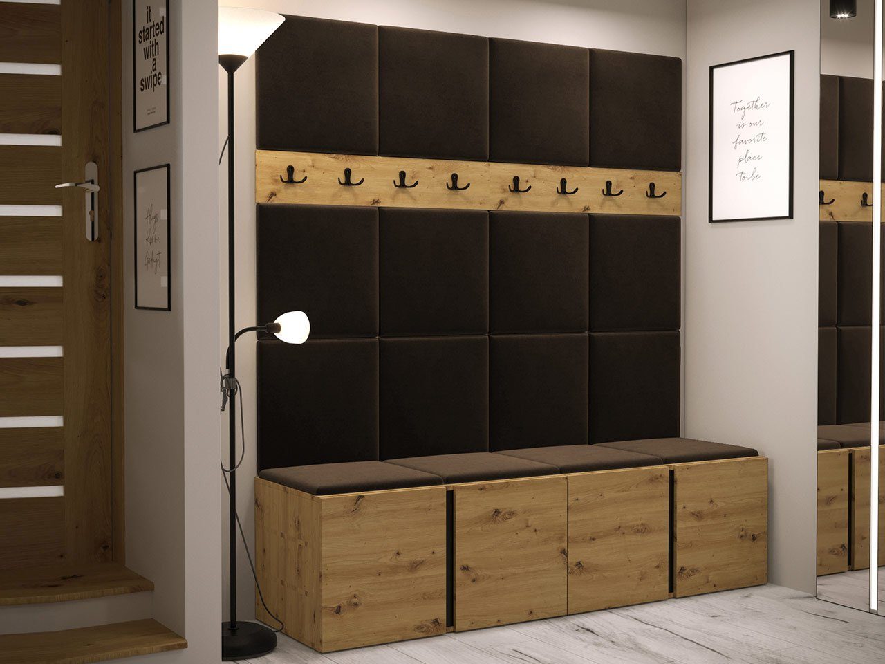 MIRJAN24 Garderoben-Set Orion V, (Komplett-Set, 2x günstig online kaufen