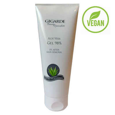 Gigarde Aloe Kosmetik GmbH Körpergel Aloe Gel 98% (Kühlendes Gel Haarentfernung), 200 ml