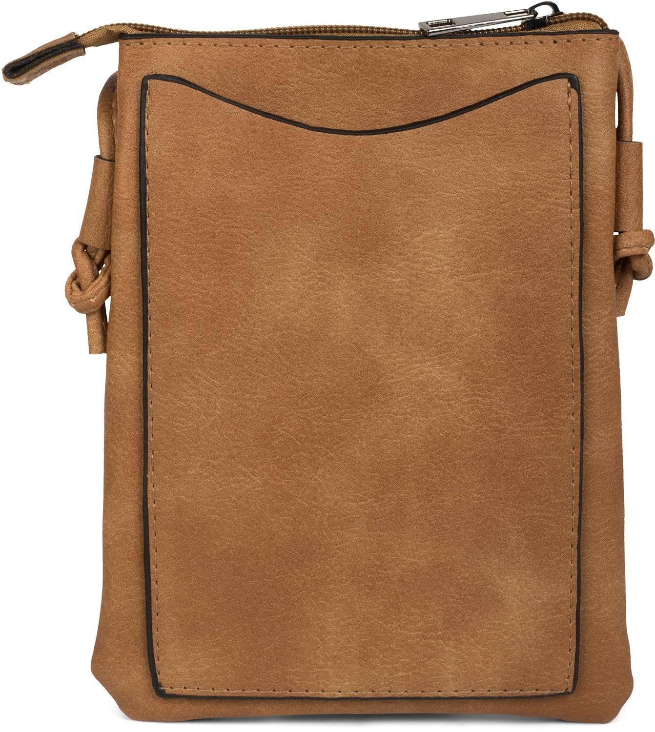 styleBREAKER Mini Bag Mini Umhängetasche mit ZickZack Cutout und Nieten (1- günstig online kaufen
