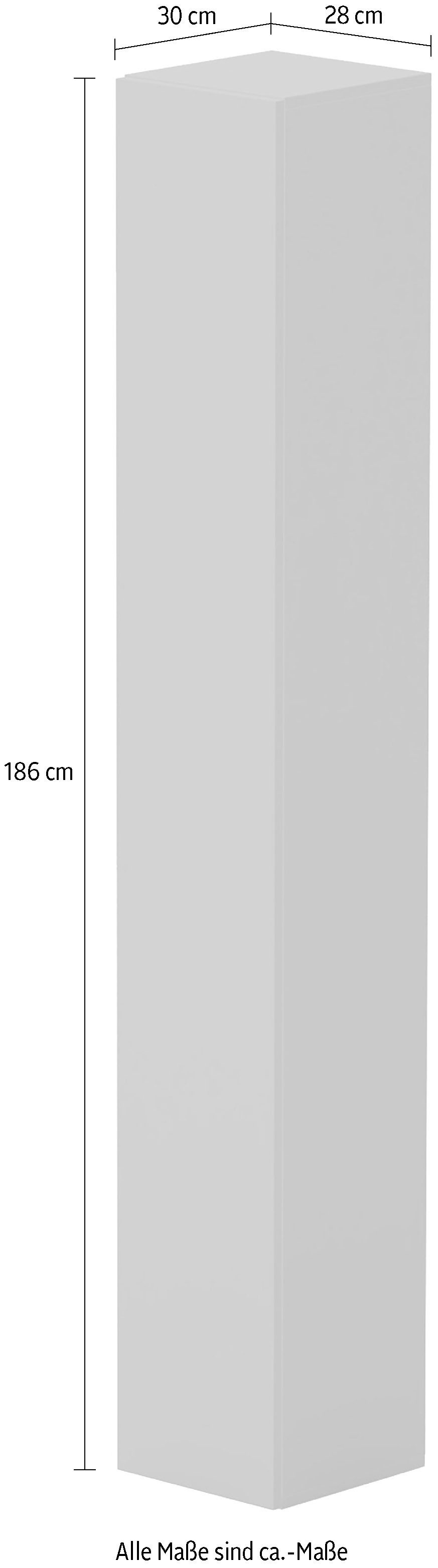 Home affaire Mehrzweckschrank Infinity Breite 28 cm, Stauraumschrank mit 1 Tür, Mehrzweckschrank, mit Push-to-open Funktion, 2 Größen, verschiedene Farben – Bild 3 von 3