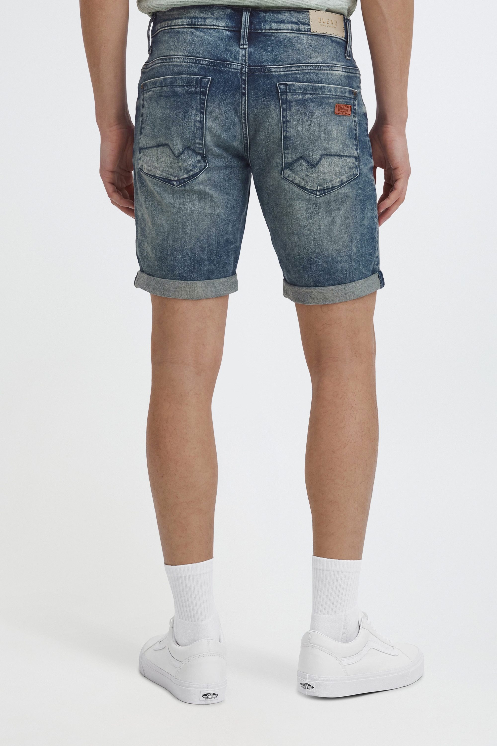 Blend Jeansshorts BHGrilitsch Stilvolle 5-Pocket-Jeansshorts mit leichten Destroyed-Effekten – Bild 4 von 5