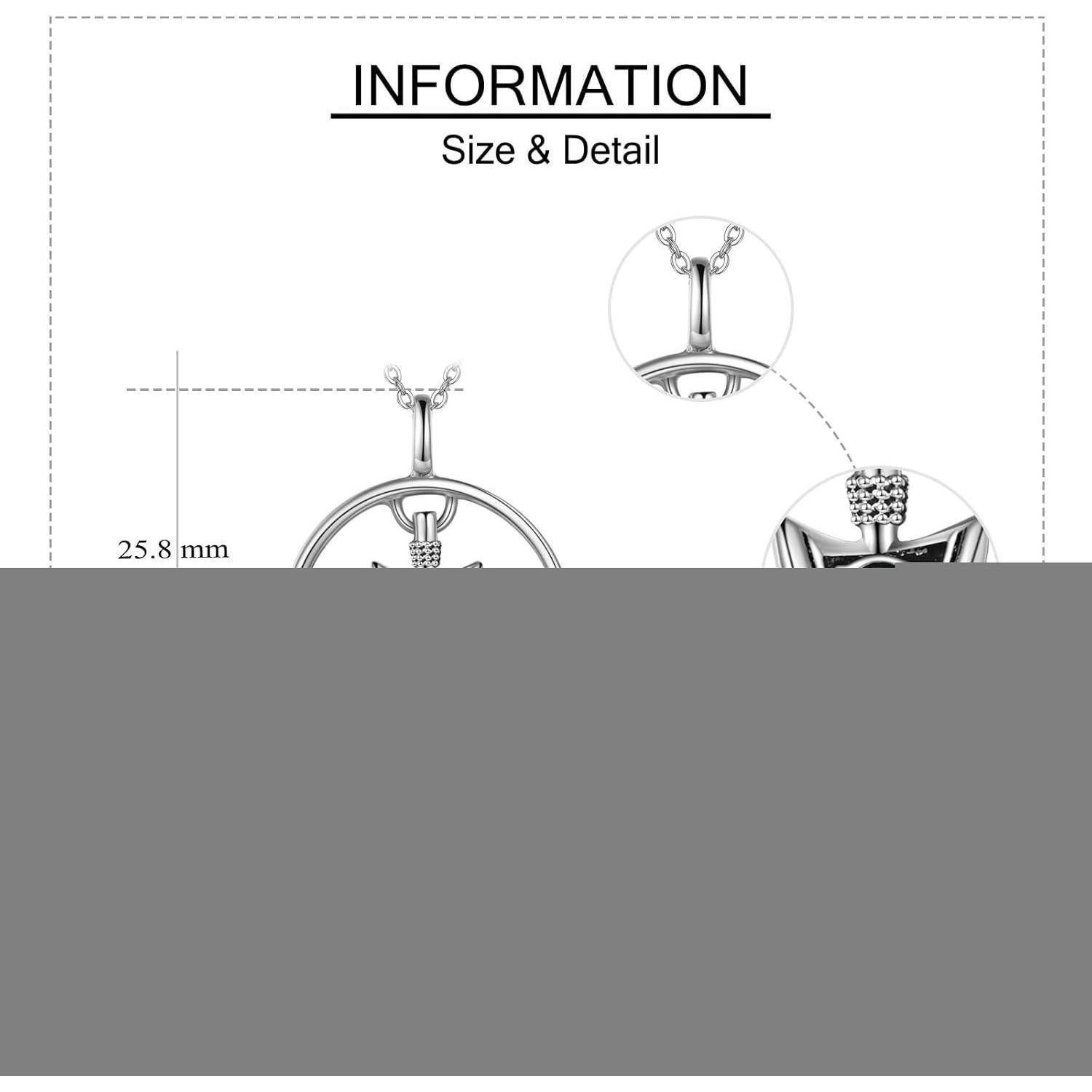 LuxusKollektion Kette und Anhänger Set Halskette Sterling Silber Keltischer Knoten Kreuz Vegvisir Odins Speer