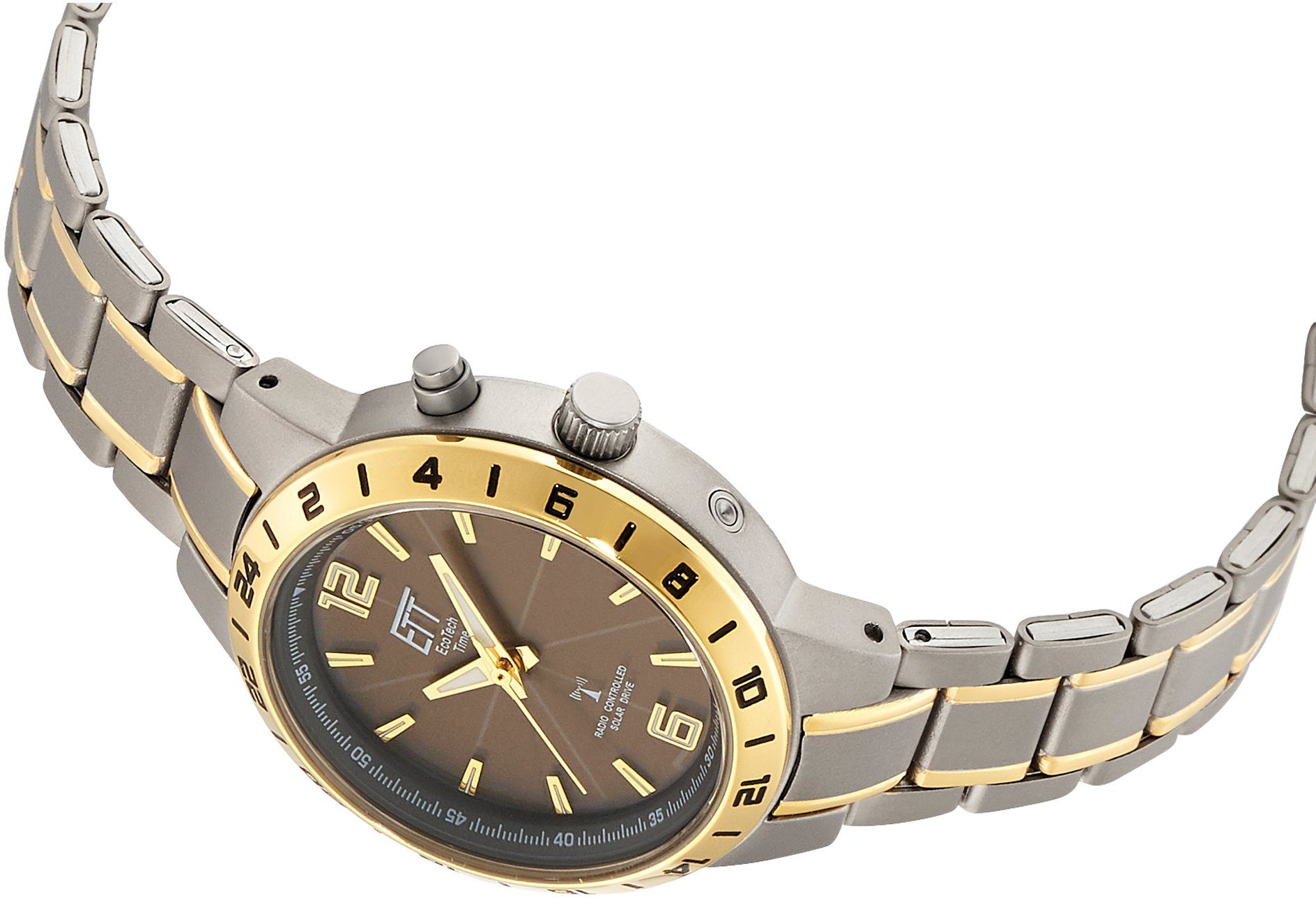 ETT Funkuhr Titan Basic ELT-11448-21M, Armbanduhr, Damenuhr, Solar, Titan günstig online kaufen