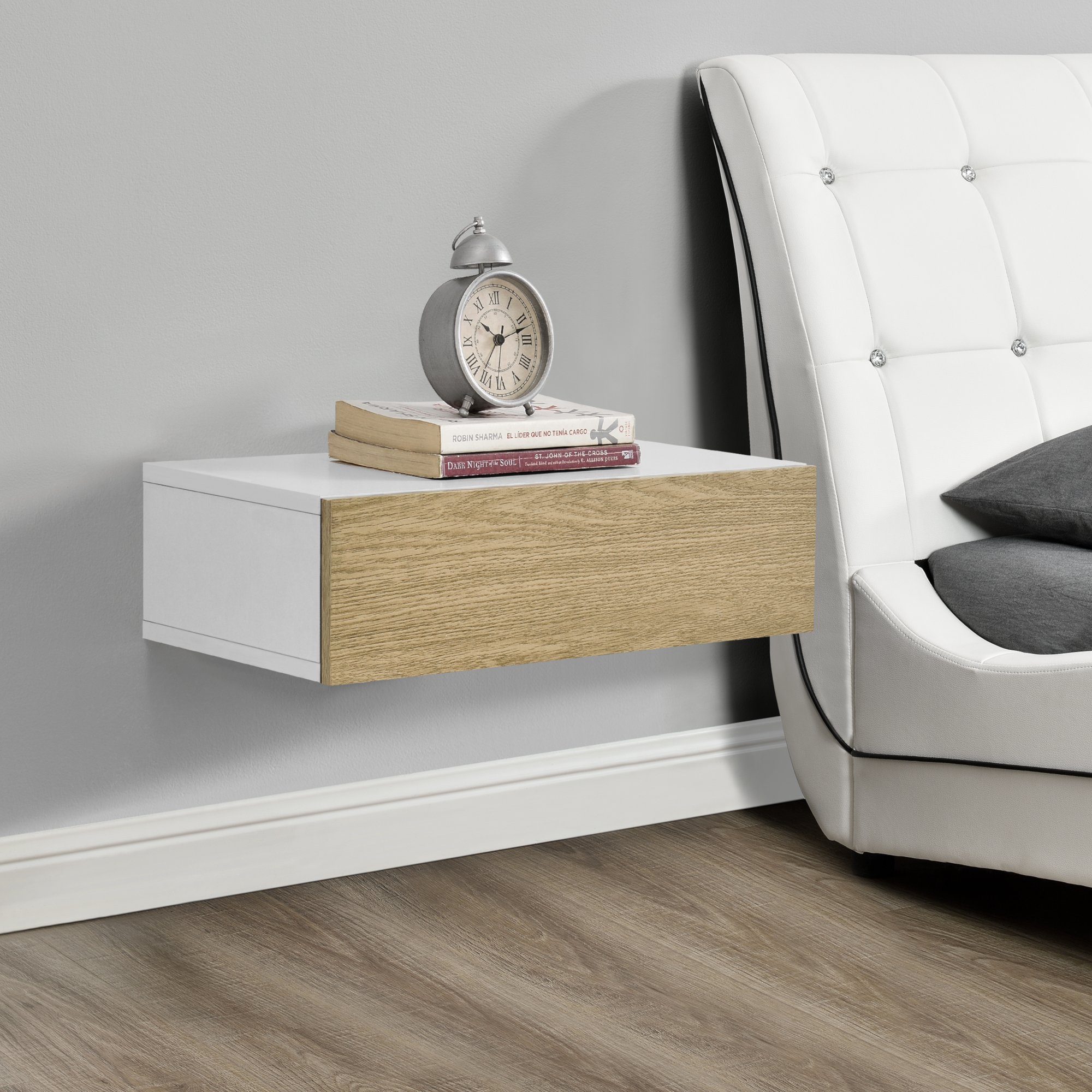 en.casa Wandboard, »Antilles« Hängendes Schubladen-Regal / günstig online kaufen