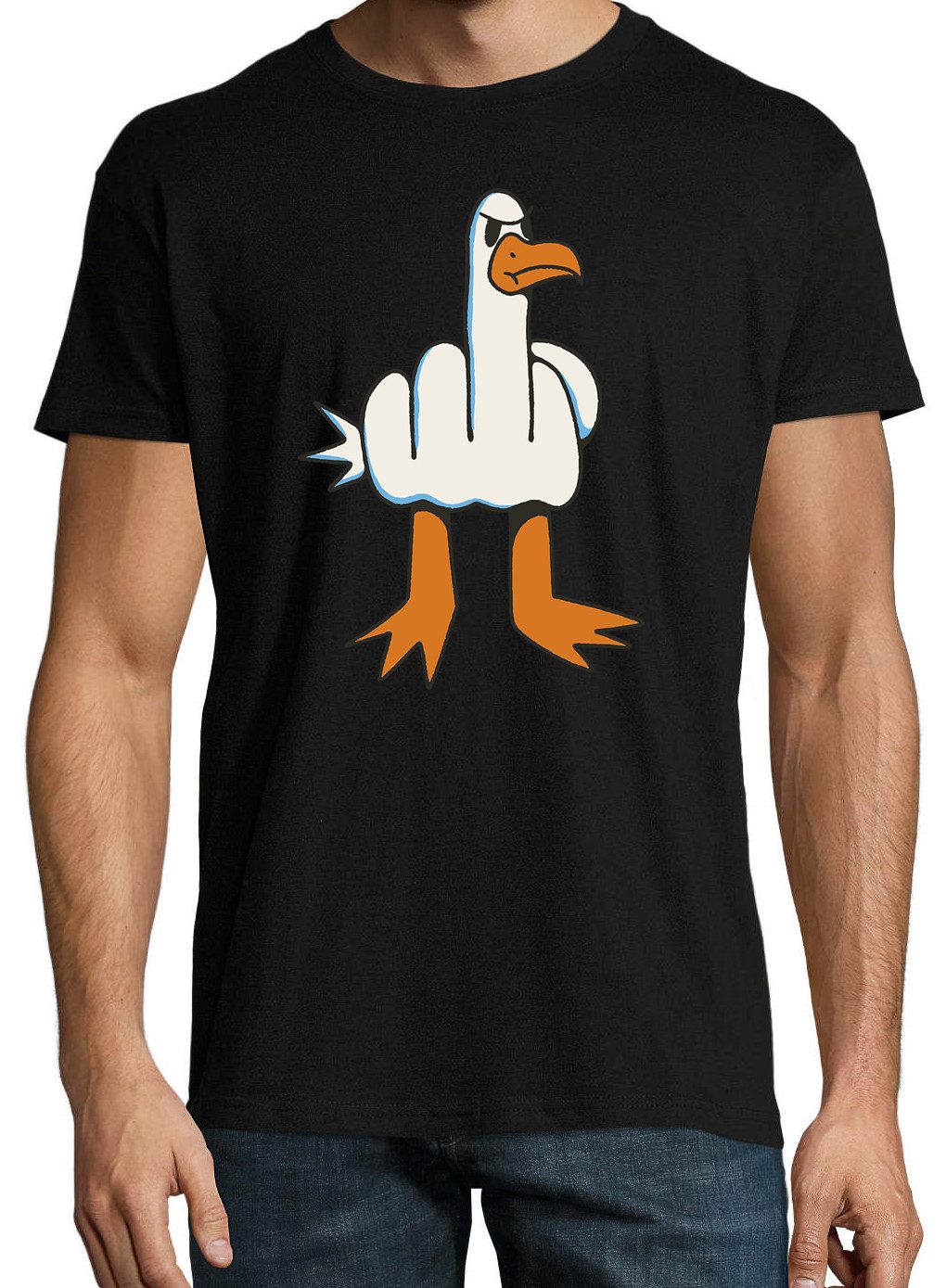 Youth Designz Print-Shirt Möwe Finger Herren günstig online kaufen