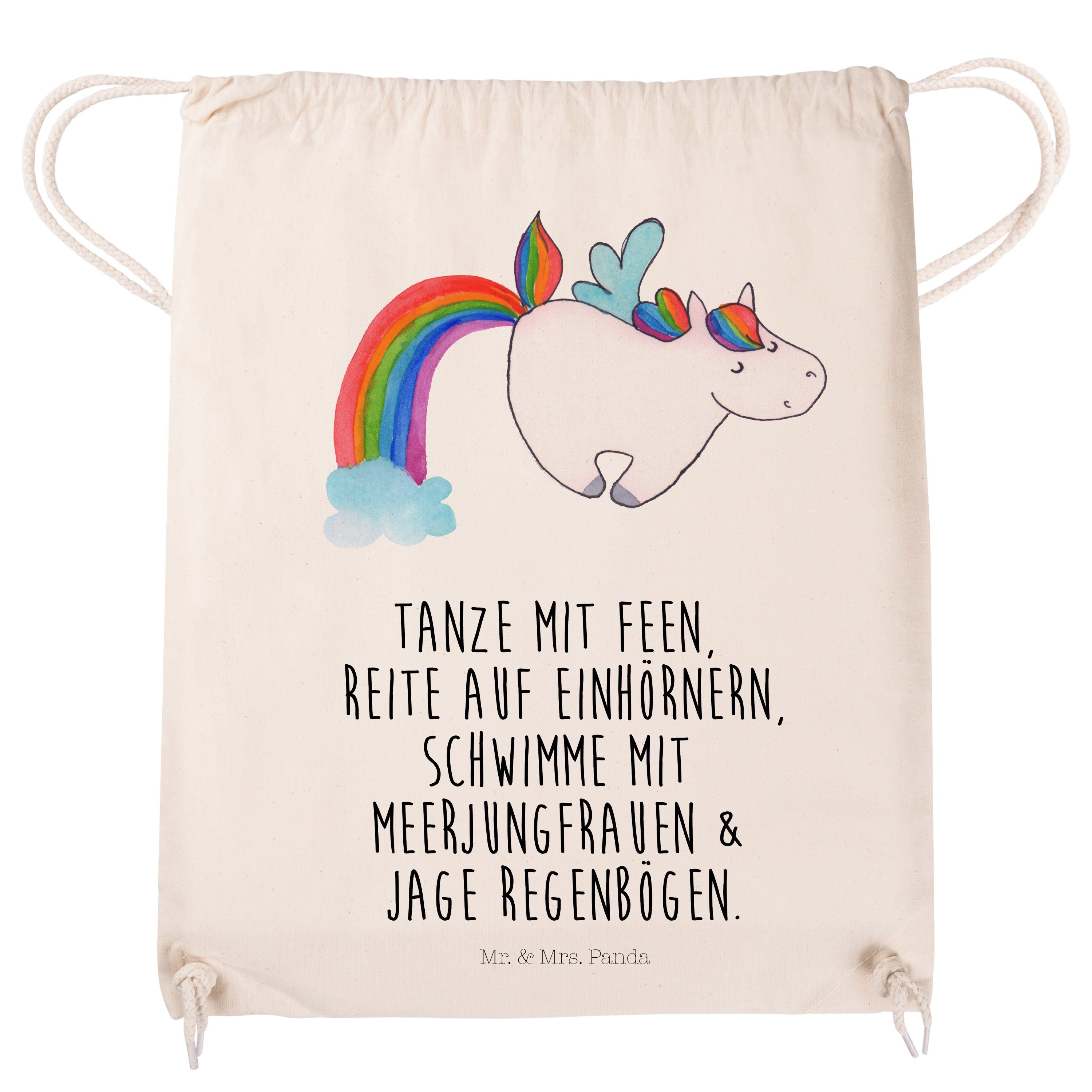 Geschenk, Mr. Einhorn Pegasus & Mrs. Transparent Regenbogen, Panda - - Sporttasche, Sp (1-tlg) Sporttasche
