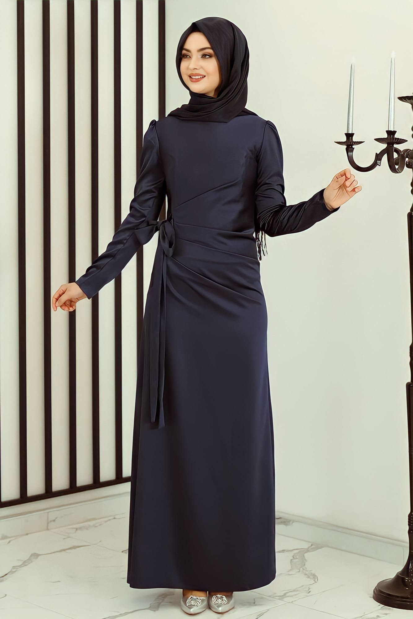 Modavitrini Tüllkleid Relax Abaya Abiye Damen günstig online kaufen