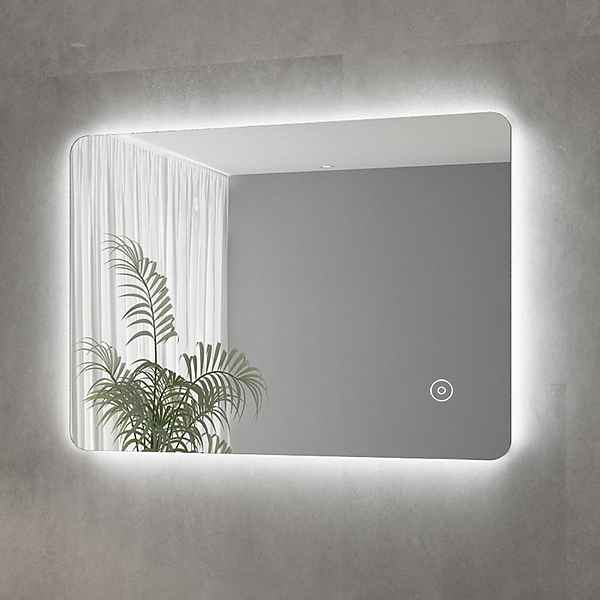 SONNI Badspiegel »Badspiegel mit Beleuchtung 50x70 cm LED kaltweiß mit Touch Schalter«, LED Beleuchtung,Touch Schalter,IP44,wasserdichte LED-Leiste