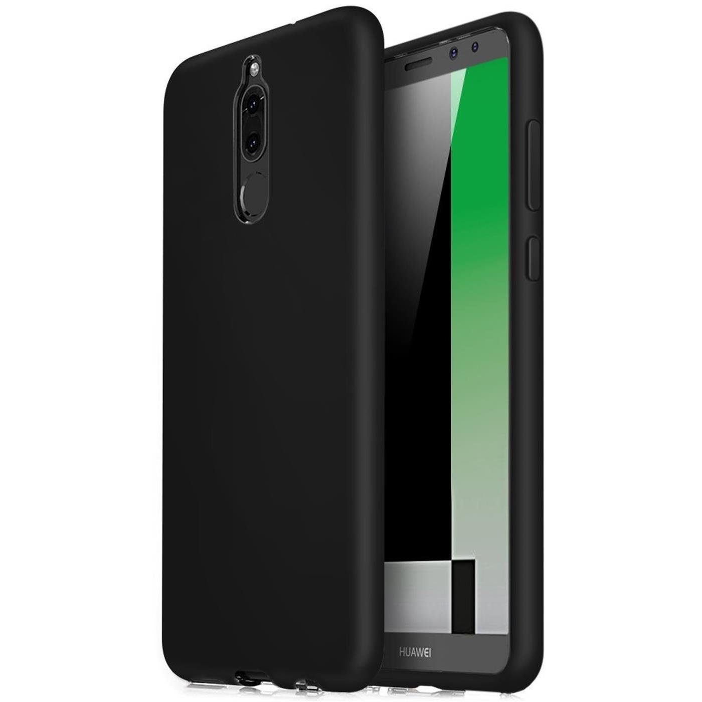 CoolGadget Handyhülle Black Series Handy Hülle für Huawei Mate 10 Lite 5,9 Zoll, Edle Silikon Schlicht Schutzhülle für Huawei Mate 10 Lite Hülle