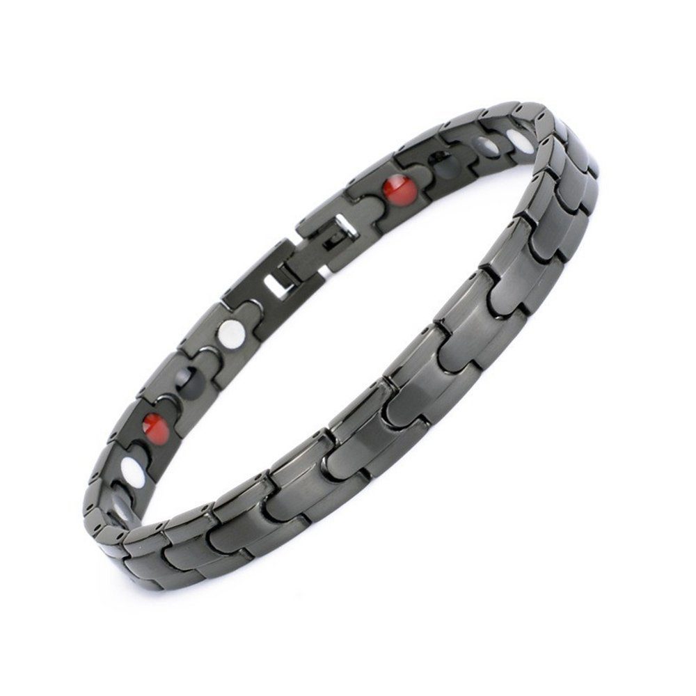 und Armbänder Haiaveng Männer Frauen,Magnetische Gliederarmband (Baugruppen) Armbänder Schwarz für