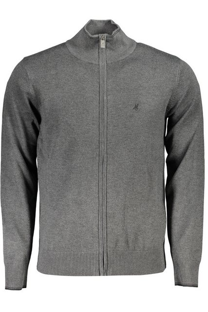 U.S. GRAND POLO Strickpullover Grau Herren Strickjacke mit Stickerei und Re günstig online kaufen
