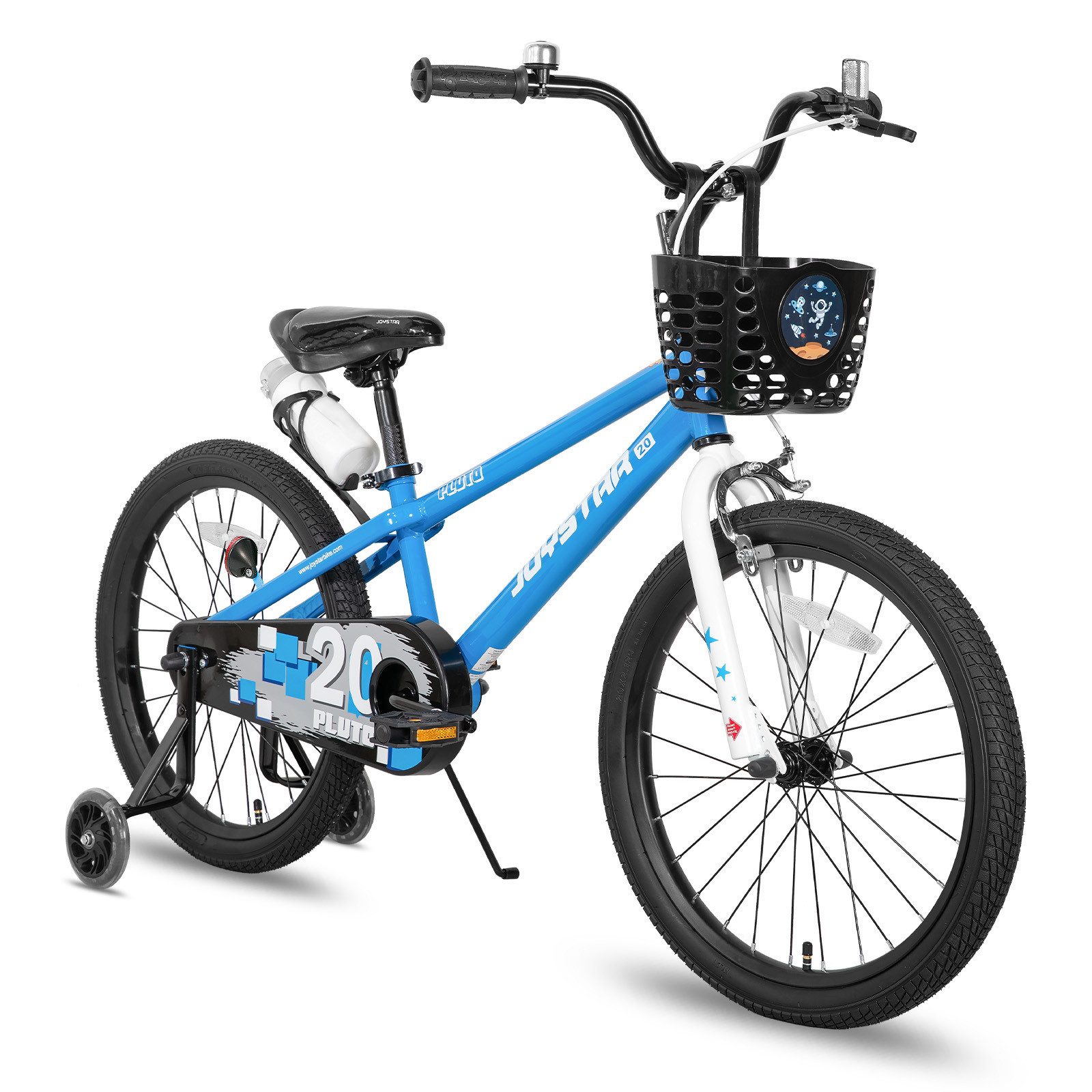 JOYSTAR Kinderfahrrad 12/14 /16/18/20 Zoll fahrrad für Jungen und Mädchen 3-12 Jahre, Mit Korb, Stützrädern, Fahrradklingel, Flaschenhalter, Kettenabdeckung